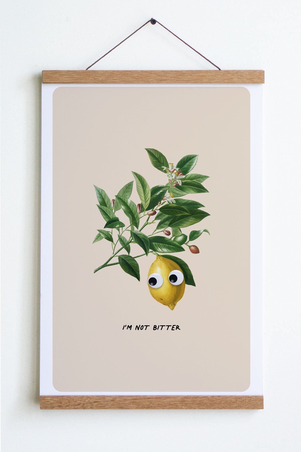 Not Bitter (Googly Lemon) Print