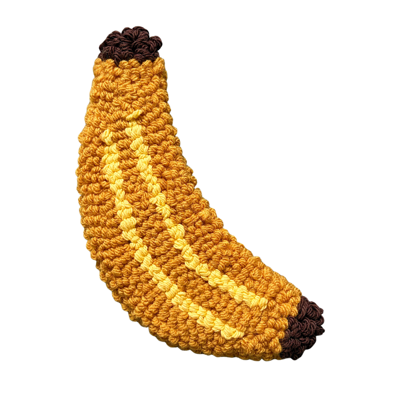 Tufted Banana Wall Hanging