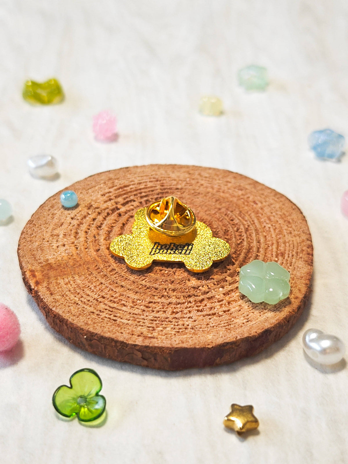 Mouse in Baguette Car Enamel Pin