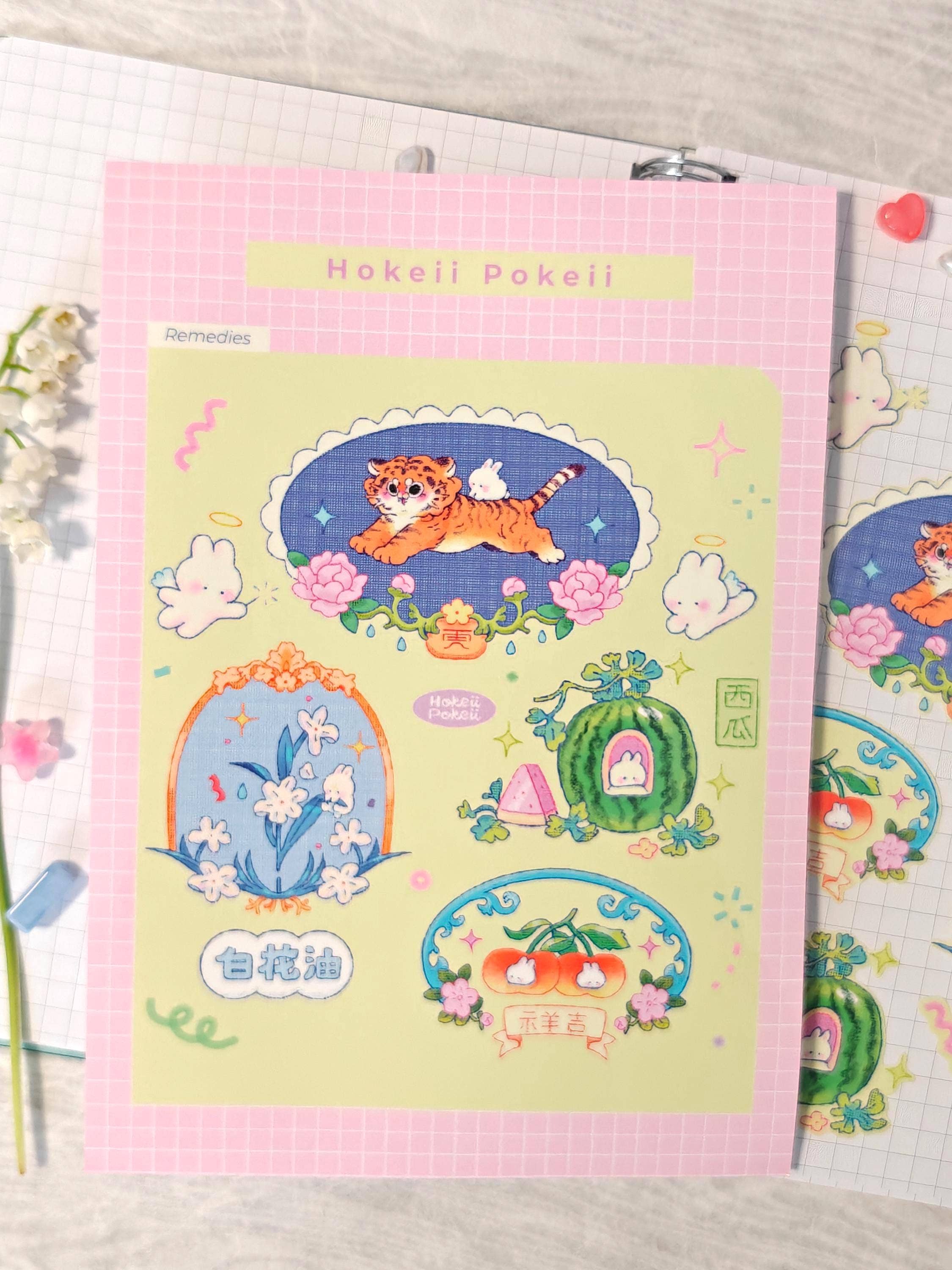 Chinese Remedies Glossy Sticker Sheet