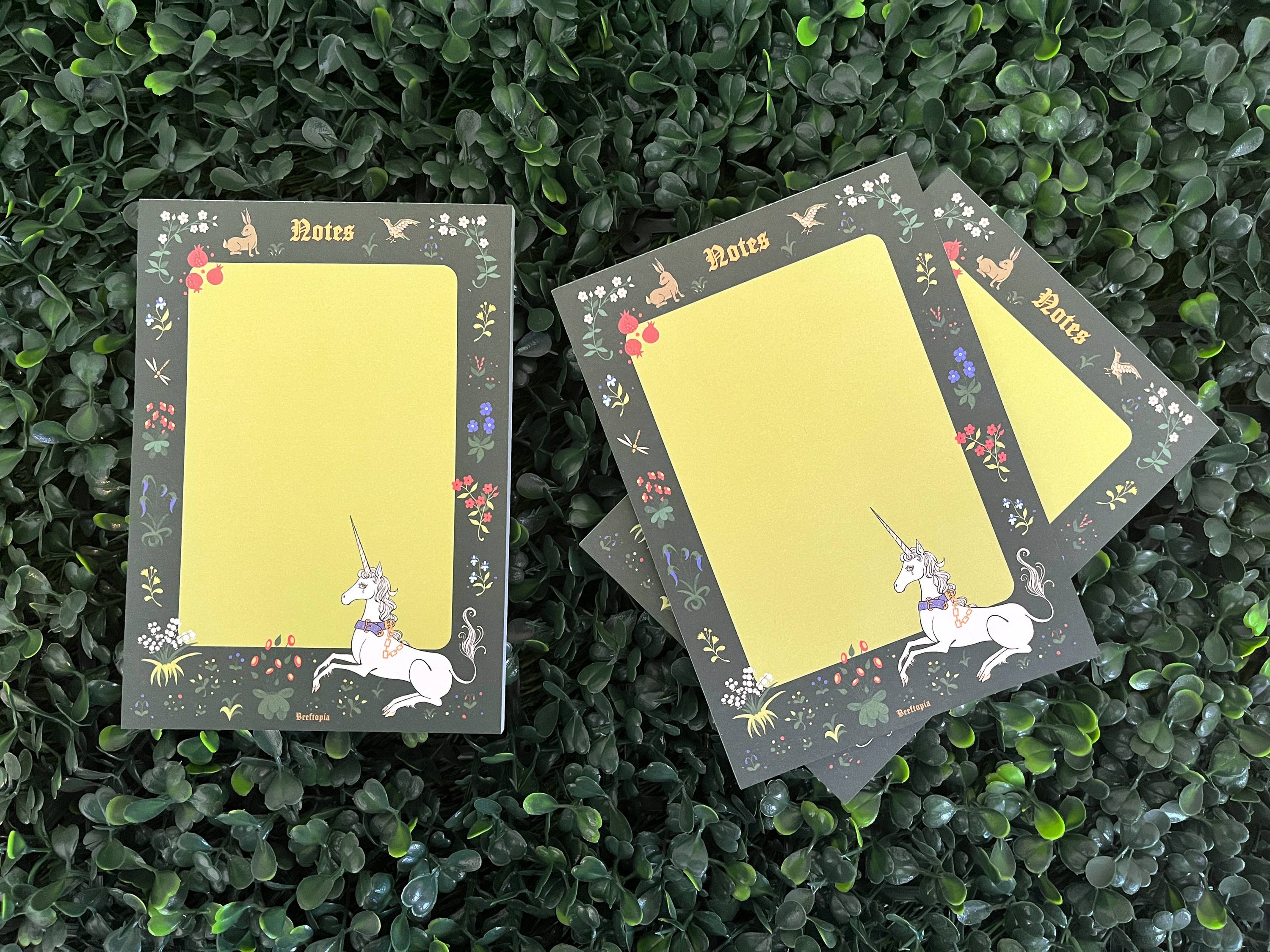 Bloc-notes Licorne Tapisserie