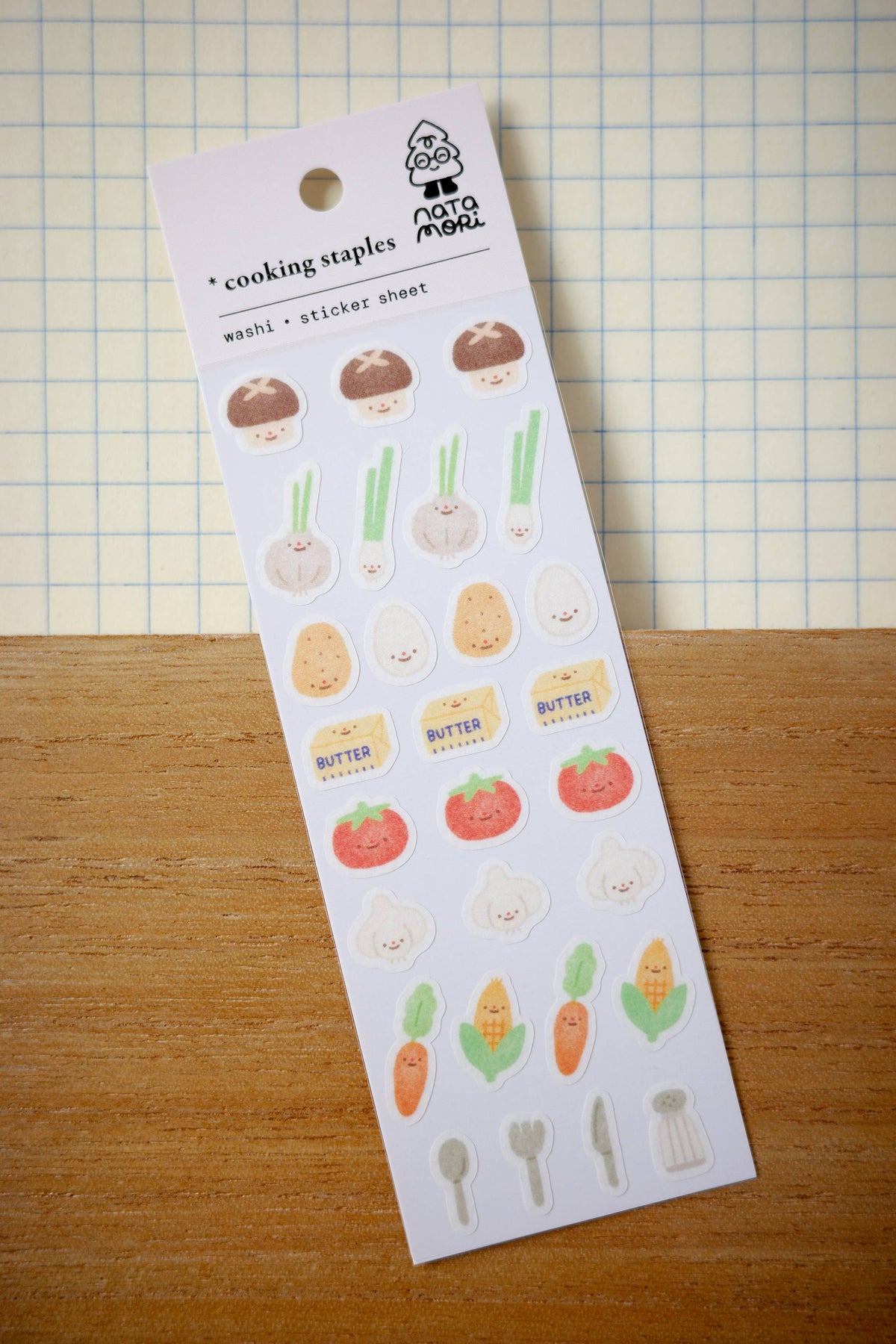 Cooking staples - washi sticker sheet