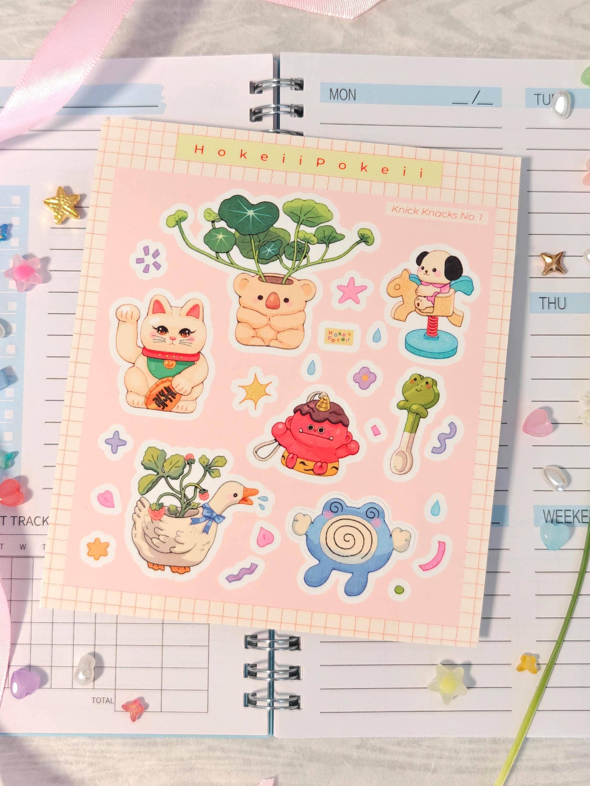 Knick Knacks Glossy Clear Sticker Sheet