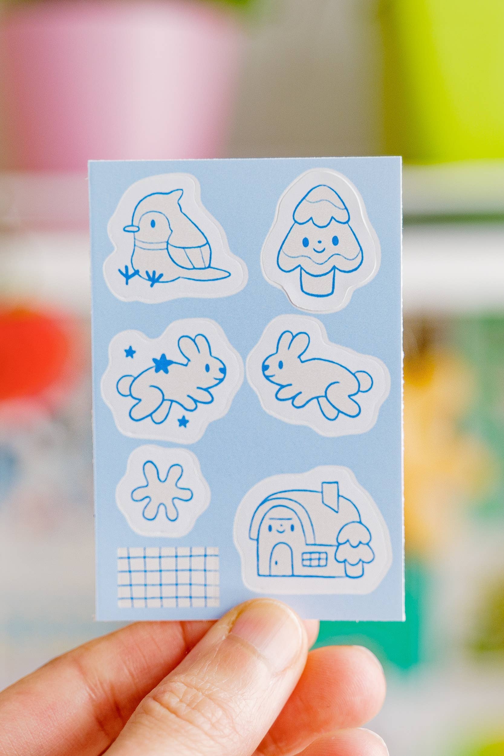 Planche de mini-autocollants Pays des merveilles hivernales