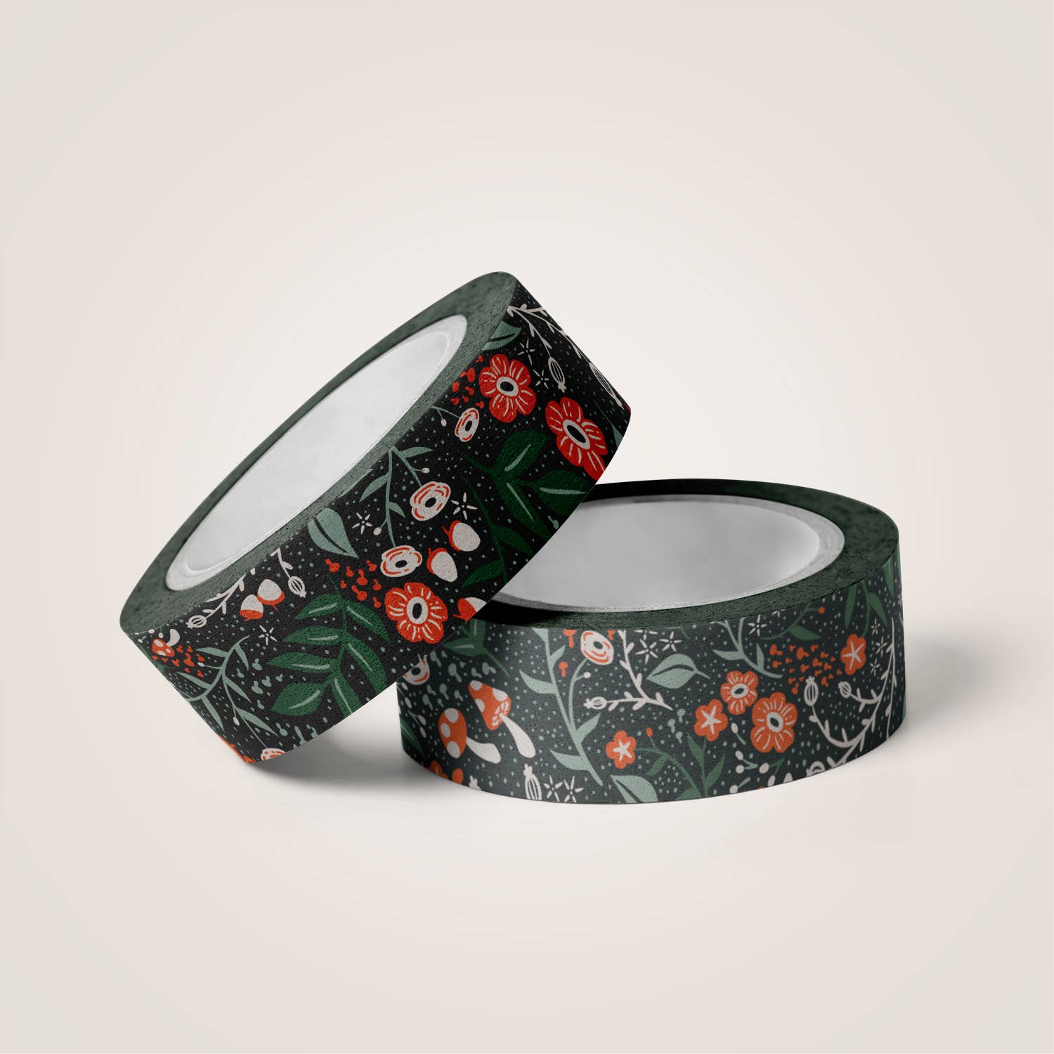 Ruban Décoratif 'Wicked Wildflowers' - Vert