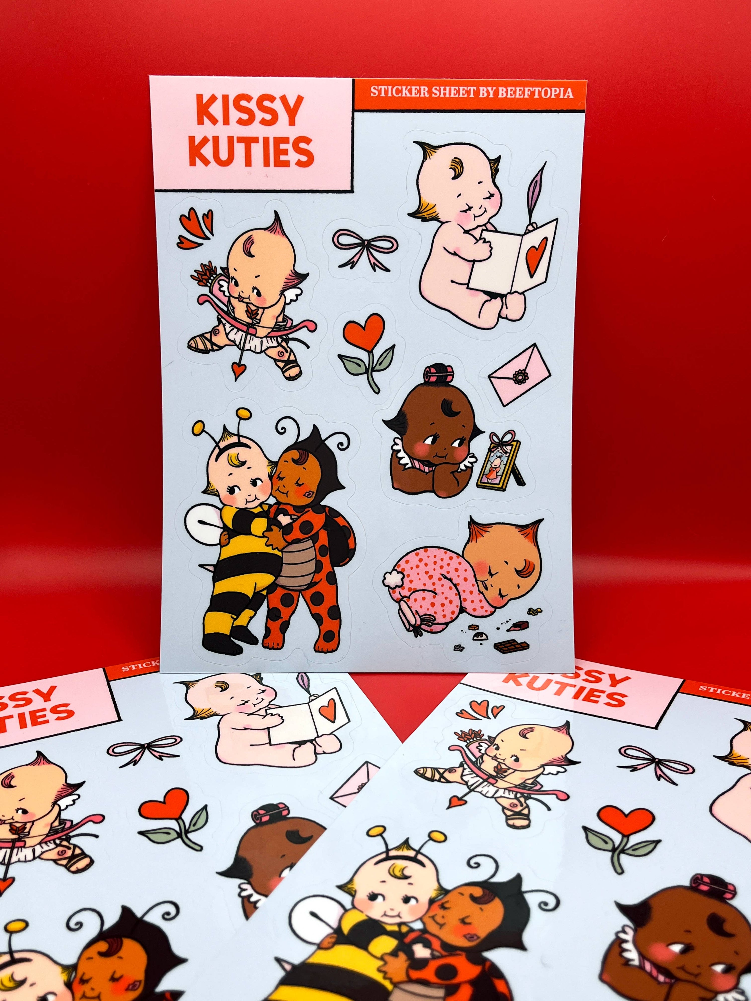 Kissy Kuties Sticker Sheet