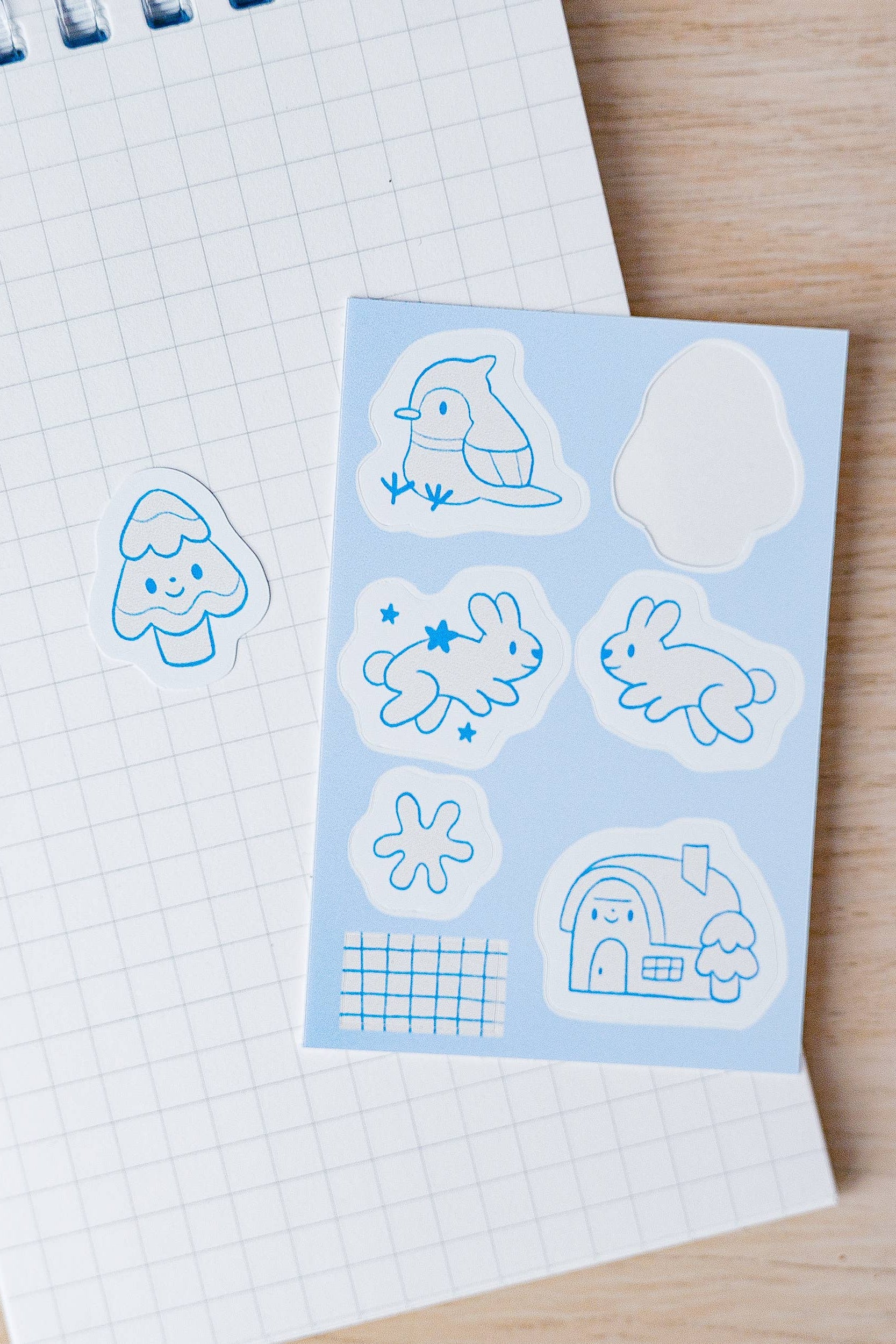 Planche de mini-autocollants Pays des merveilles hivernales