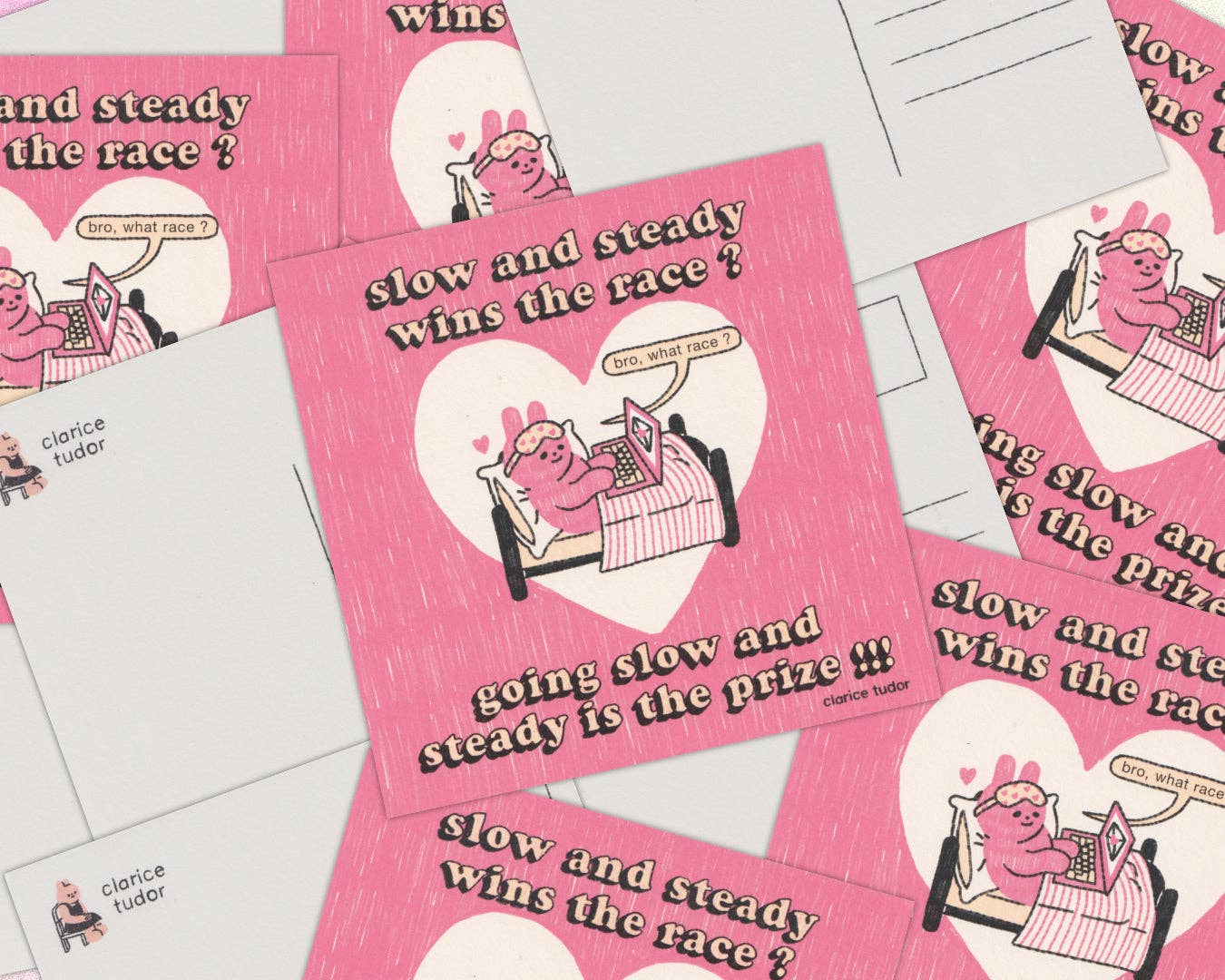 Affiche Carré 'Slow and Steady'