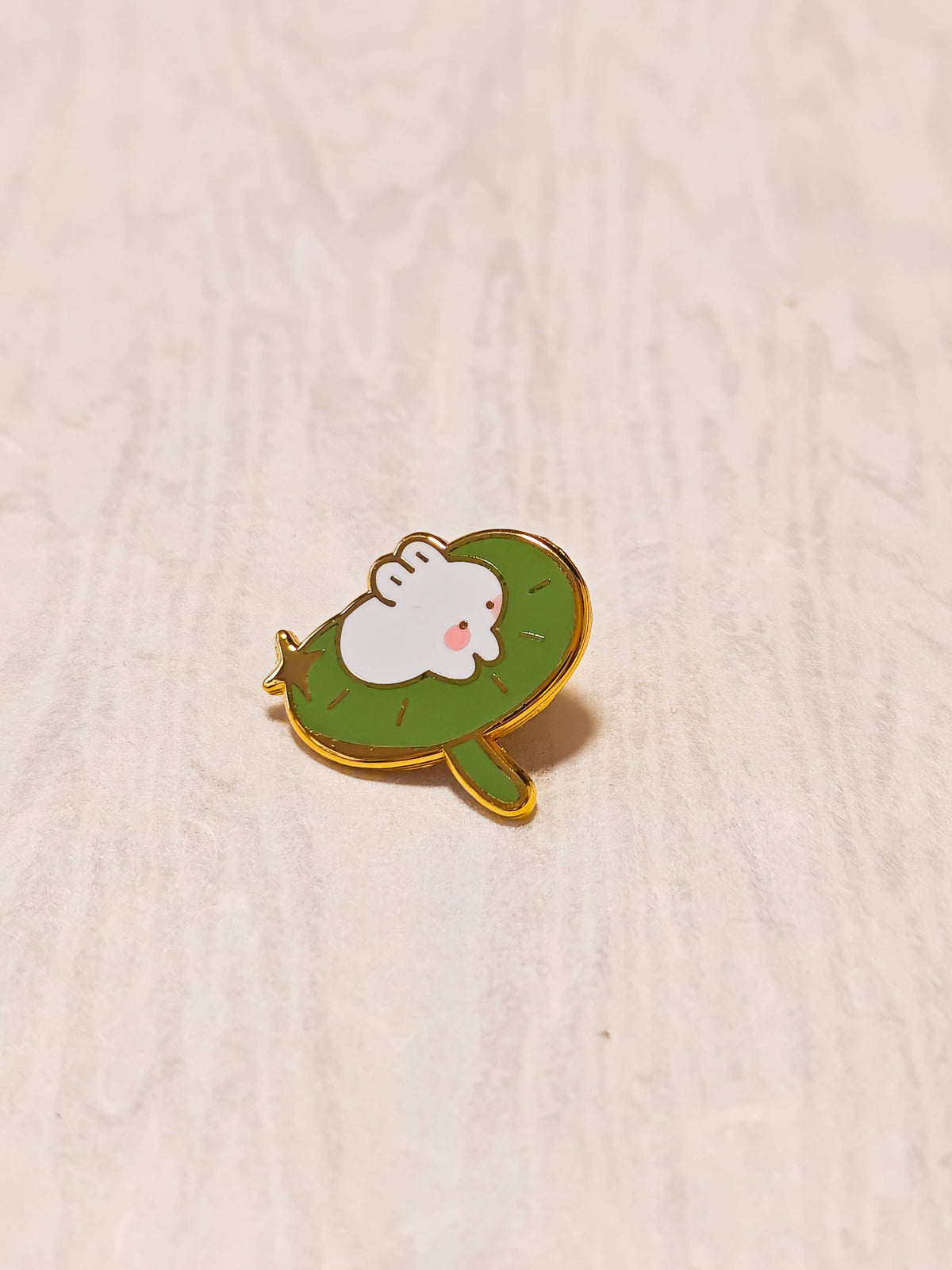 Lotus Bunny Enamel Pin