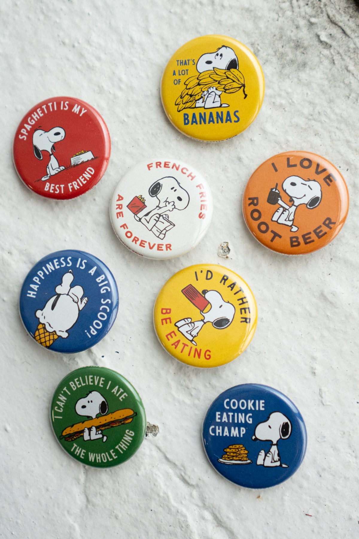 Suprise Pinback Button - Snoopy® Food Edition