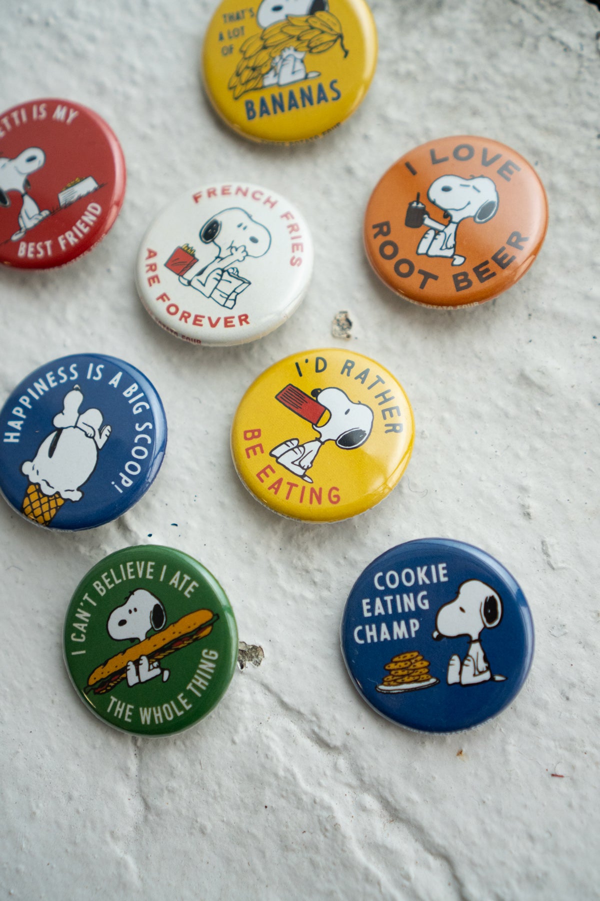 Suprise Pinback Button - Snoopy® Food Edition