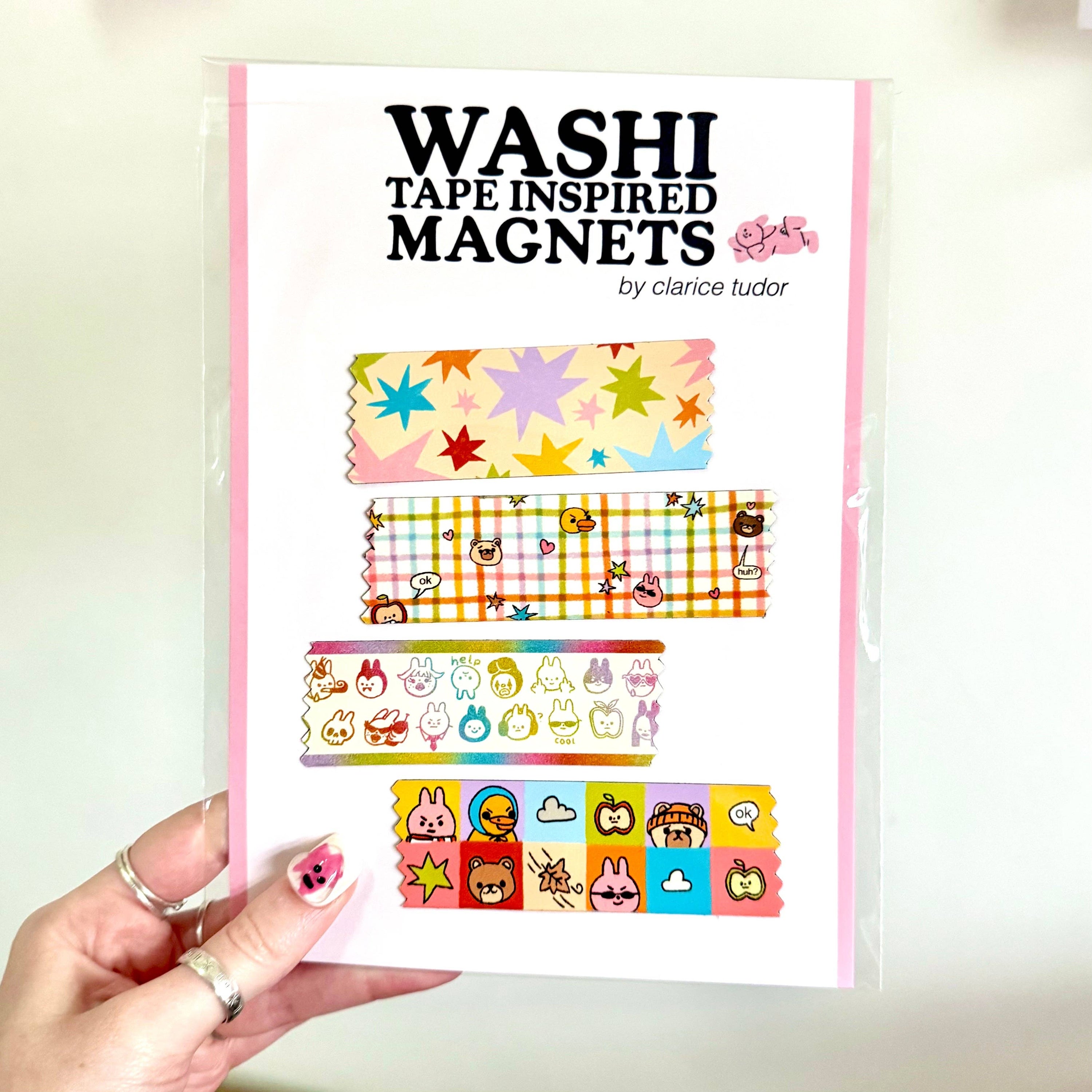 Paquet d'Aimants 'Washi Tape'