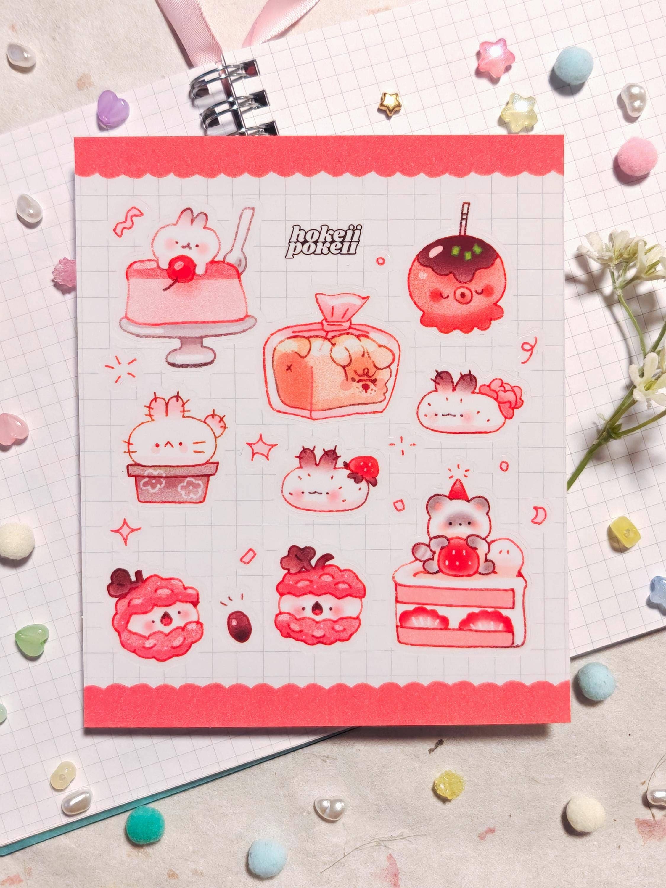 Munchie Friends Glossy Clear Sticker Sheet