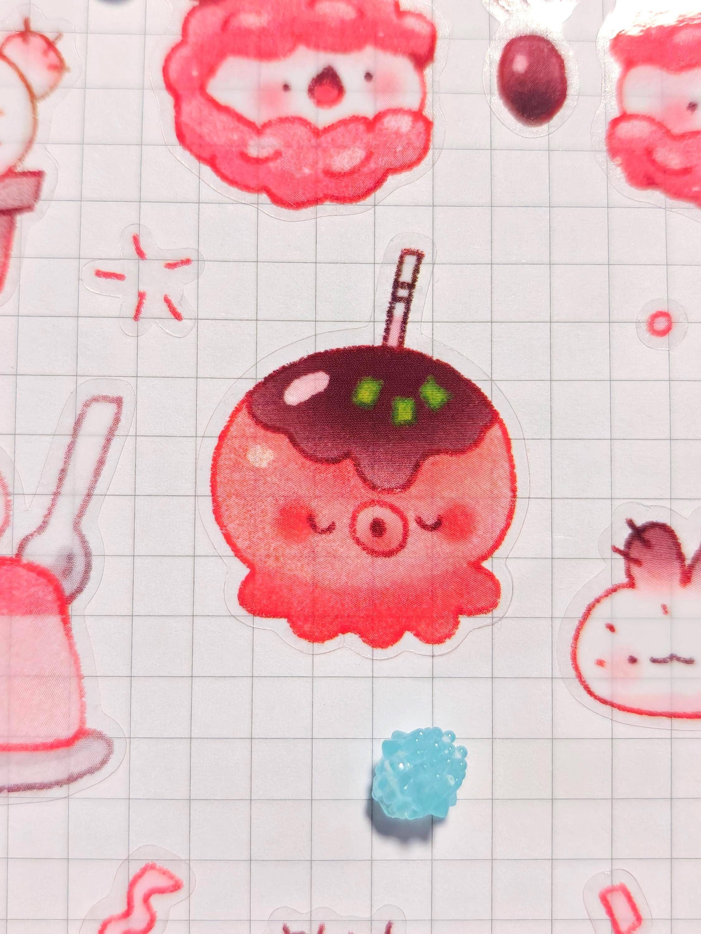 Munchie Friends Glossy Clear Sticker Sheet