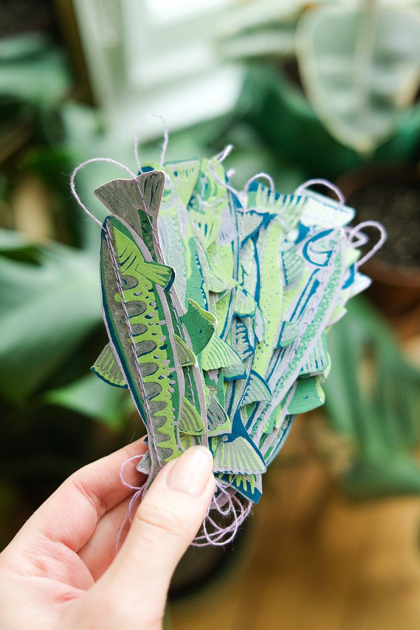 Tasty Anchovies Screen Printed and Sewn Garland