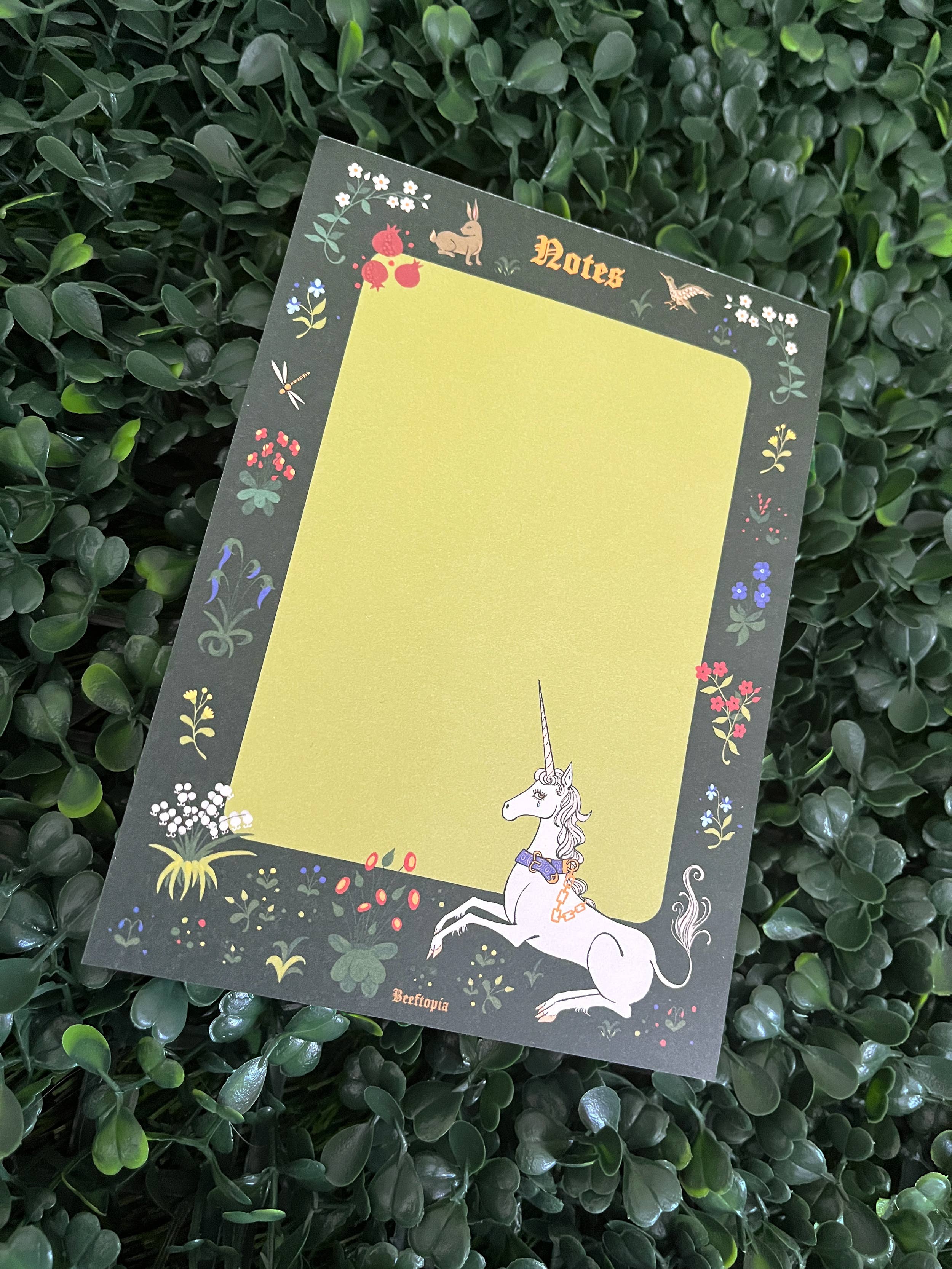 Bloc-notes Licorne Tapisserie