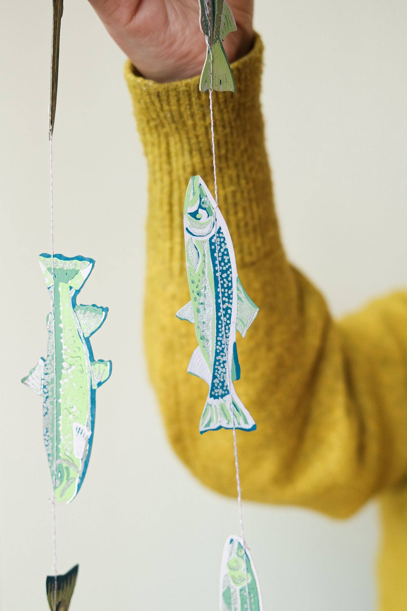 Tasty Anchovies Screen Printed and Sewn Garland