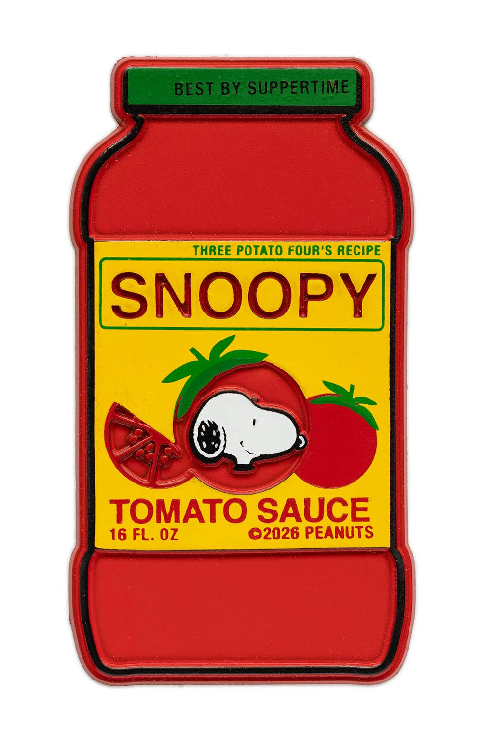 Aimant en Caoutchouc 'Snoopy Tomato'