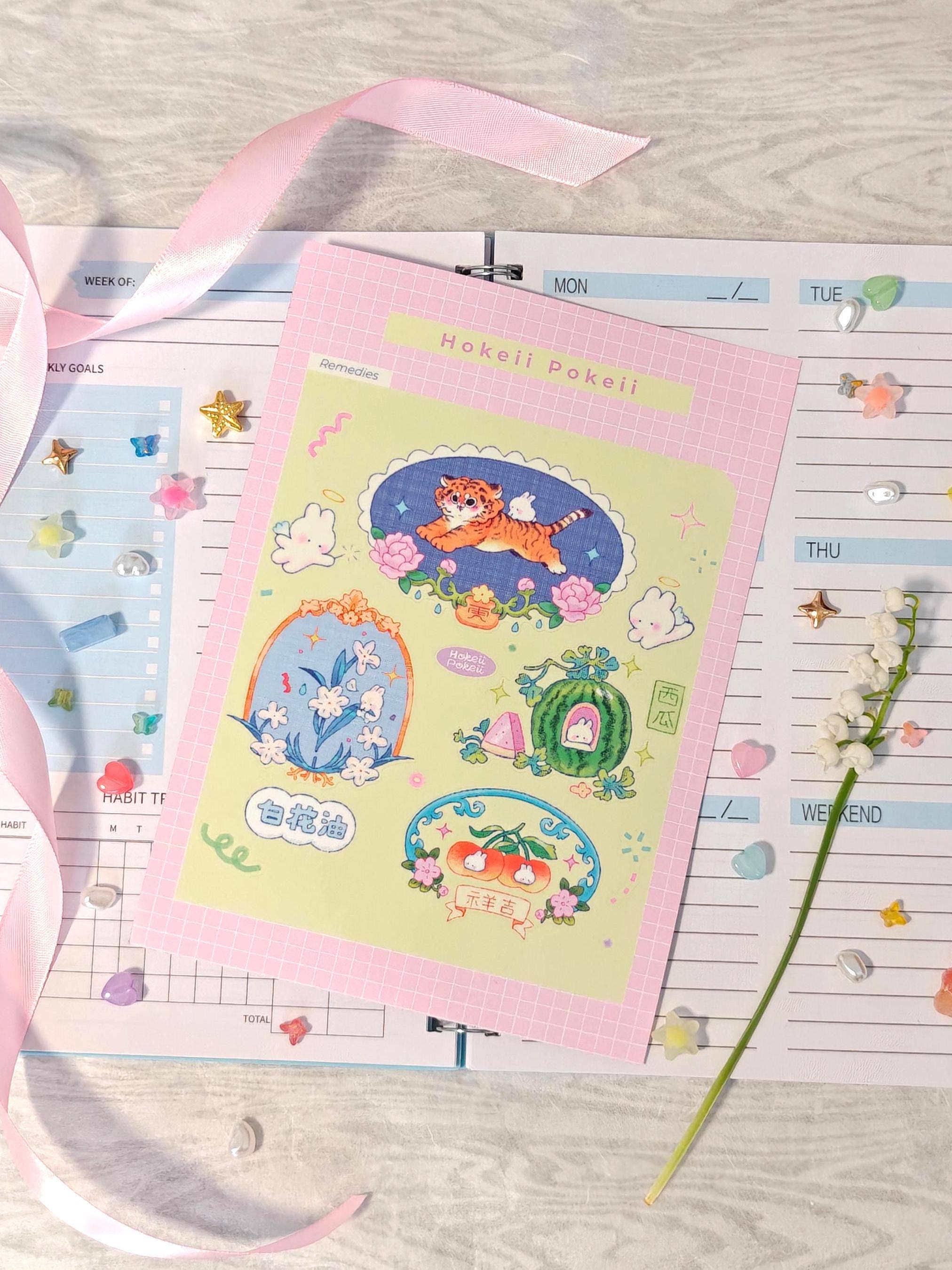 Chinese Remedies Glossy Sticker Sheet