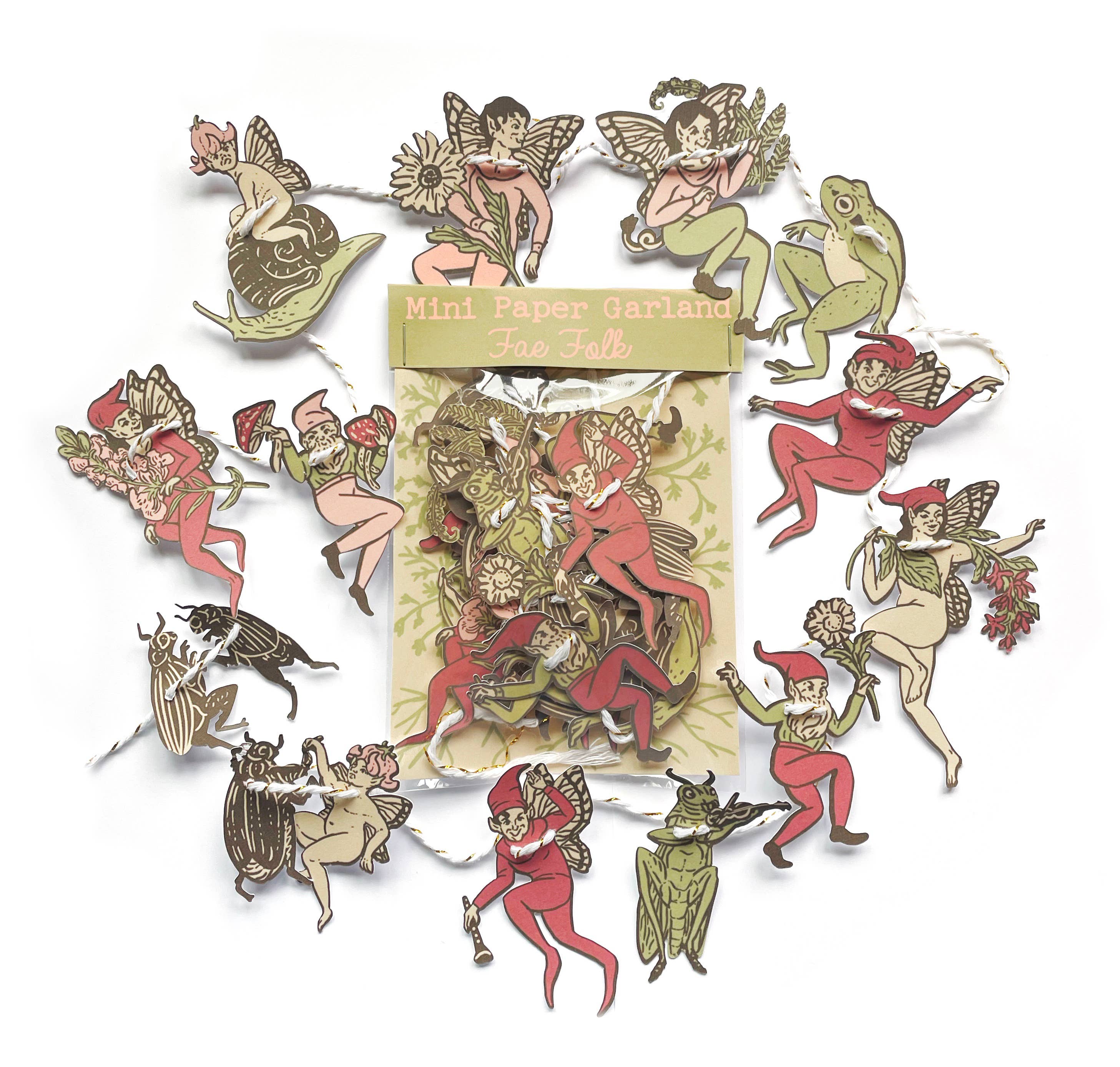 Guirlande miniature en papier féerique