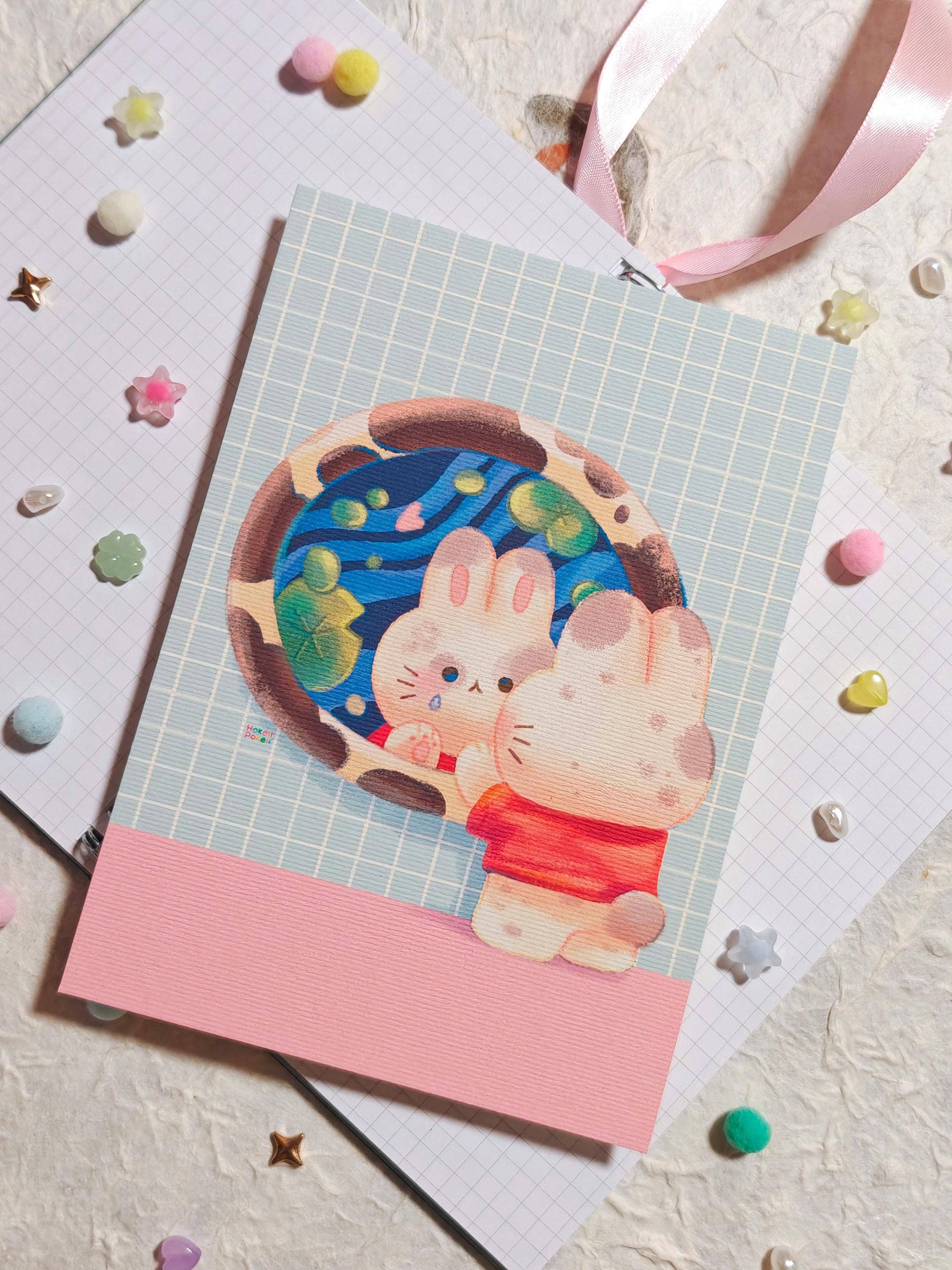 Sad Bunny Mini Art Print