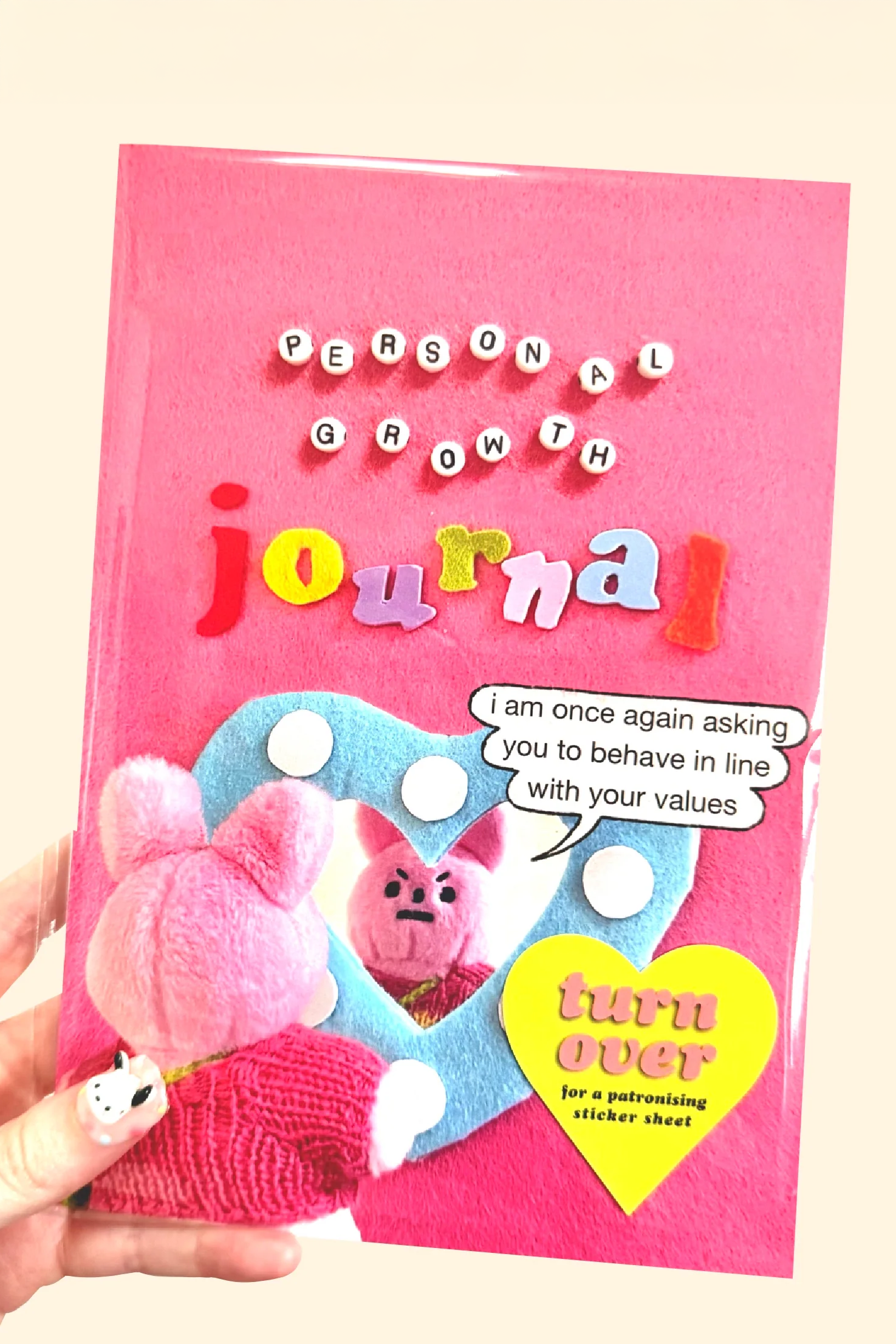 "Personal Growth Journal" Notebook & Sticker Sheet