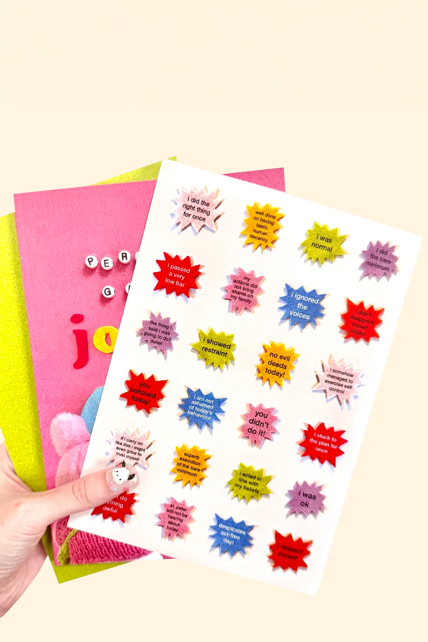 "Personal Growth Journal" Notebook & Sticker Sheet