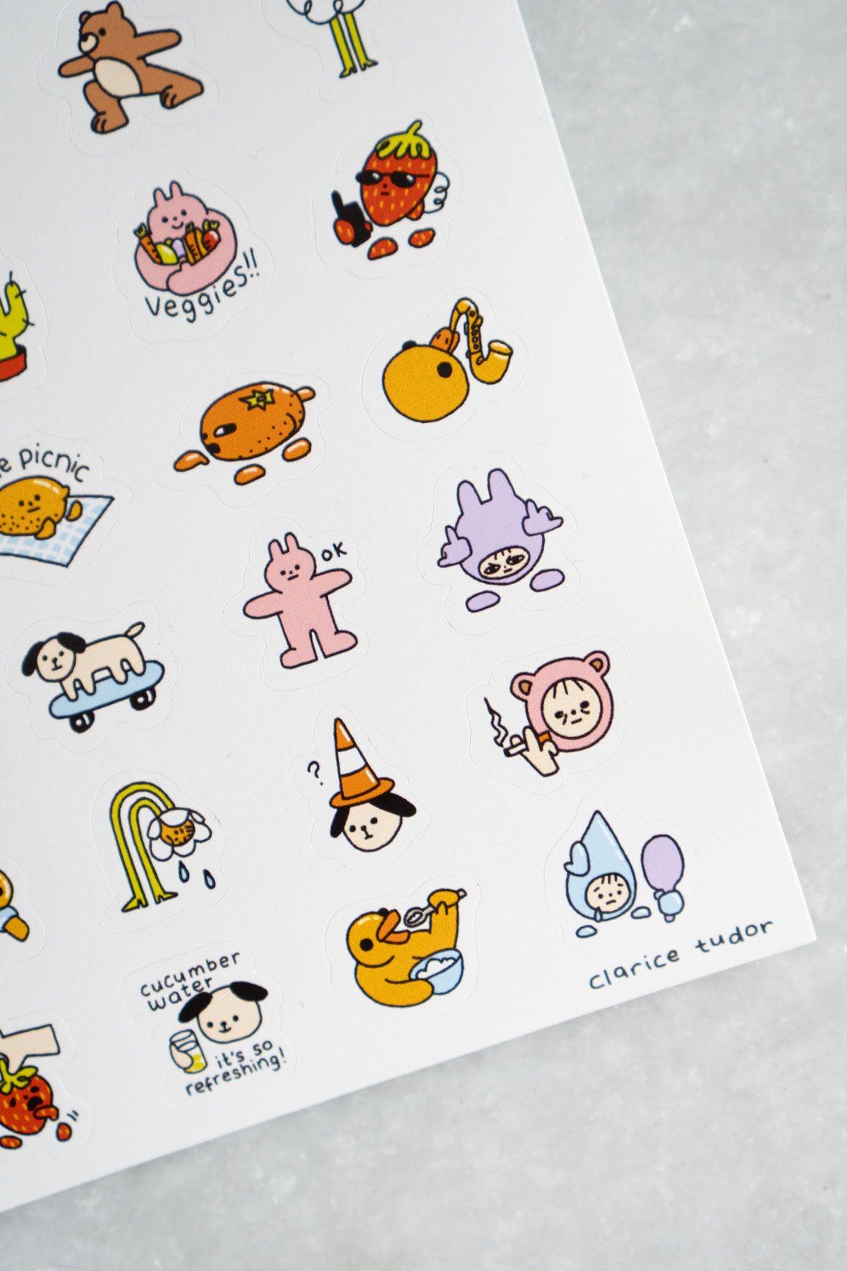 Clarice Tudor Small Guys - Sticker Sheet