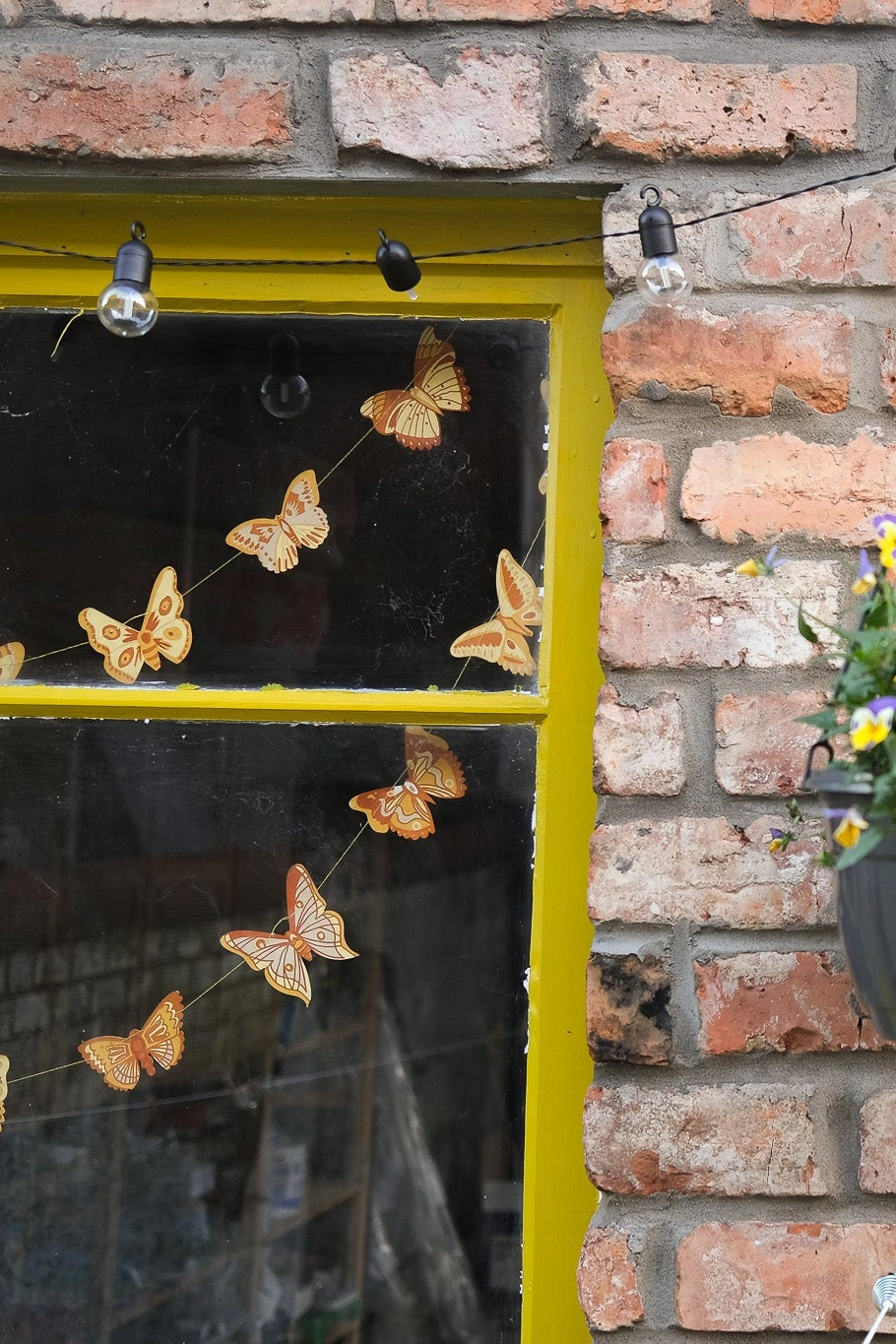 British Butterflies Screen Printed and Sewn Garland