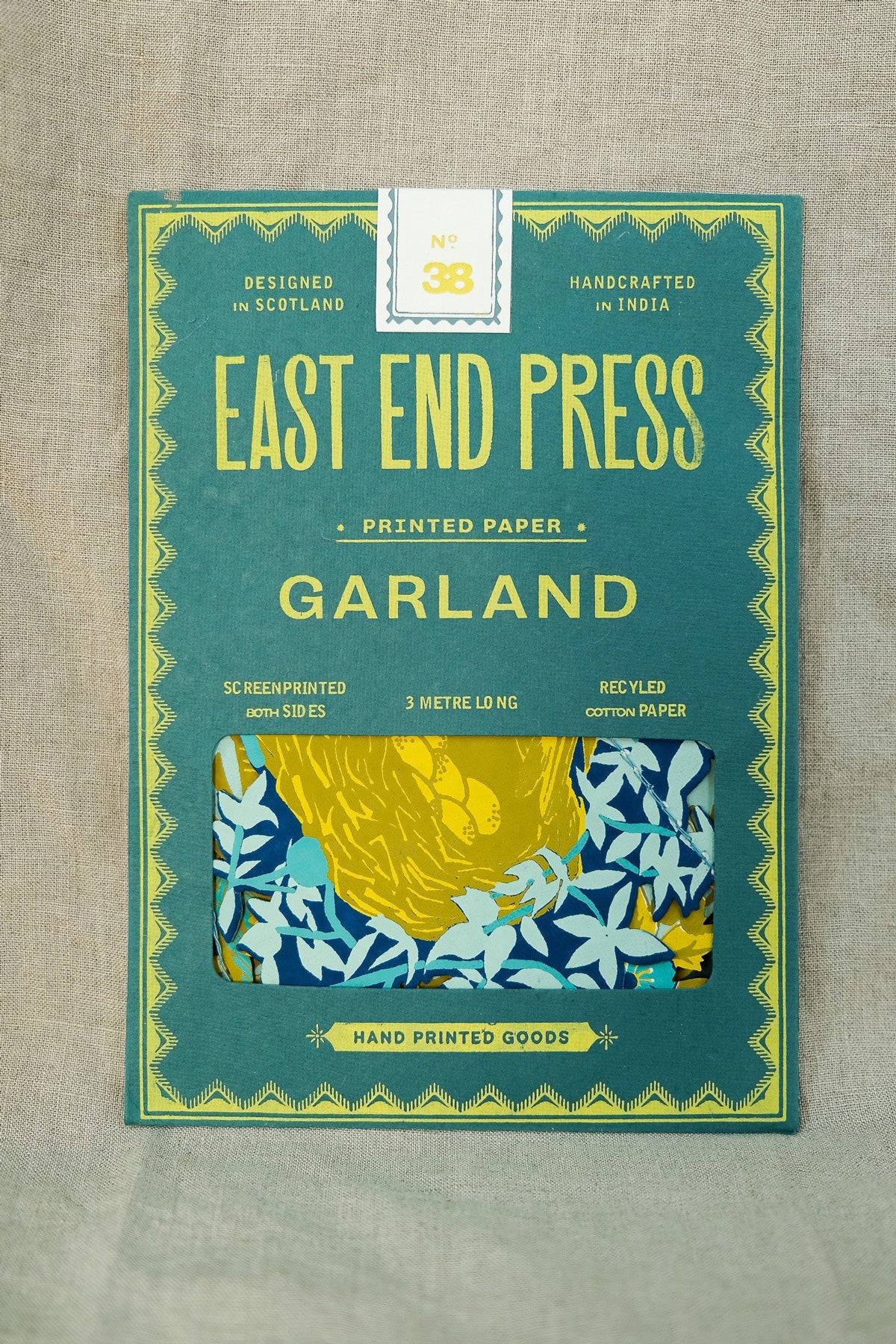 Guirlande sérigraphiée et cousue 'Bird Nests'