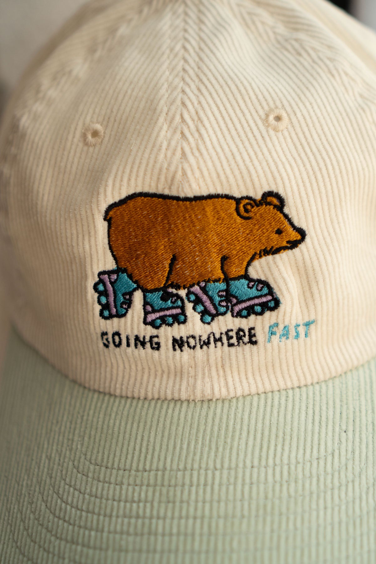 Going Nowhere Fast Two-Tone Corduroy Dad Hat