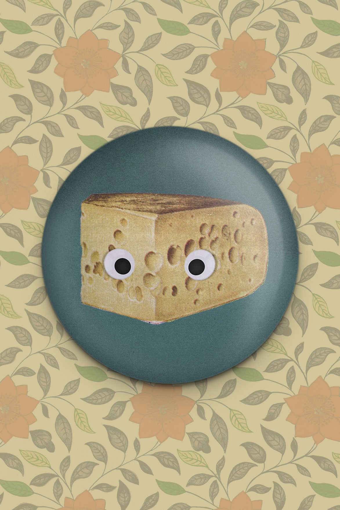 Googly Cheese Magnet