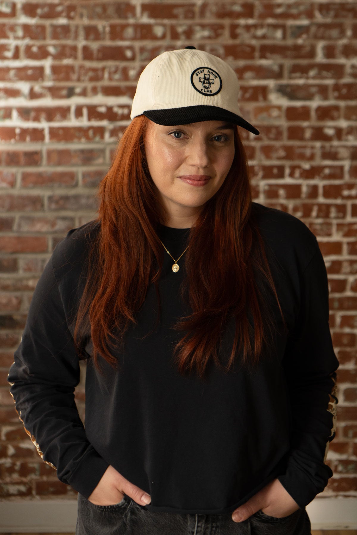 SHC Logo Patched Corduroy Dad Hat