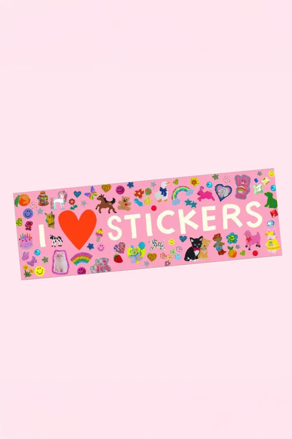 I HEART STICKERS Bumper Sticker