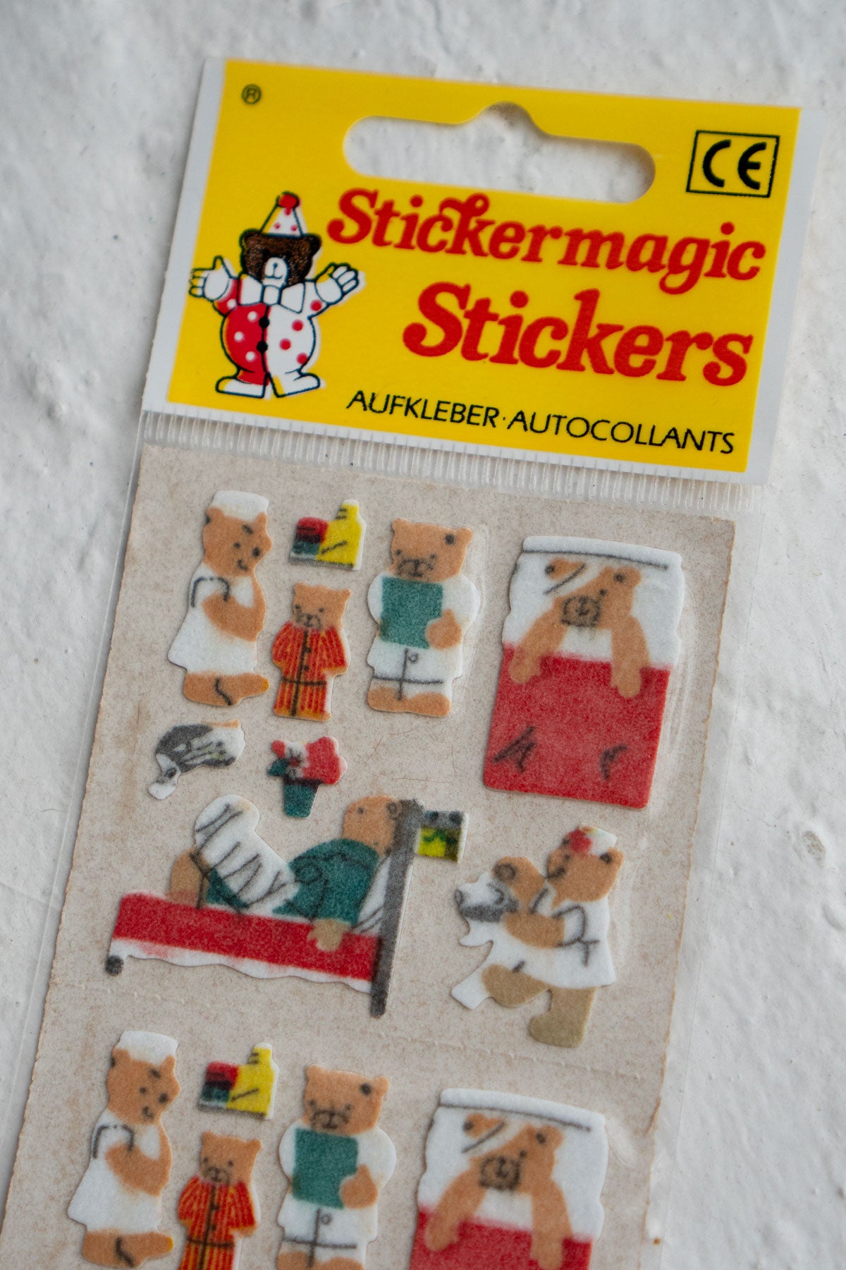Vintage Sticker Strips - Teddy Bear World