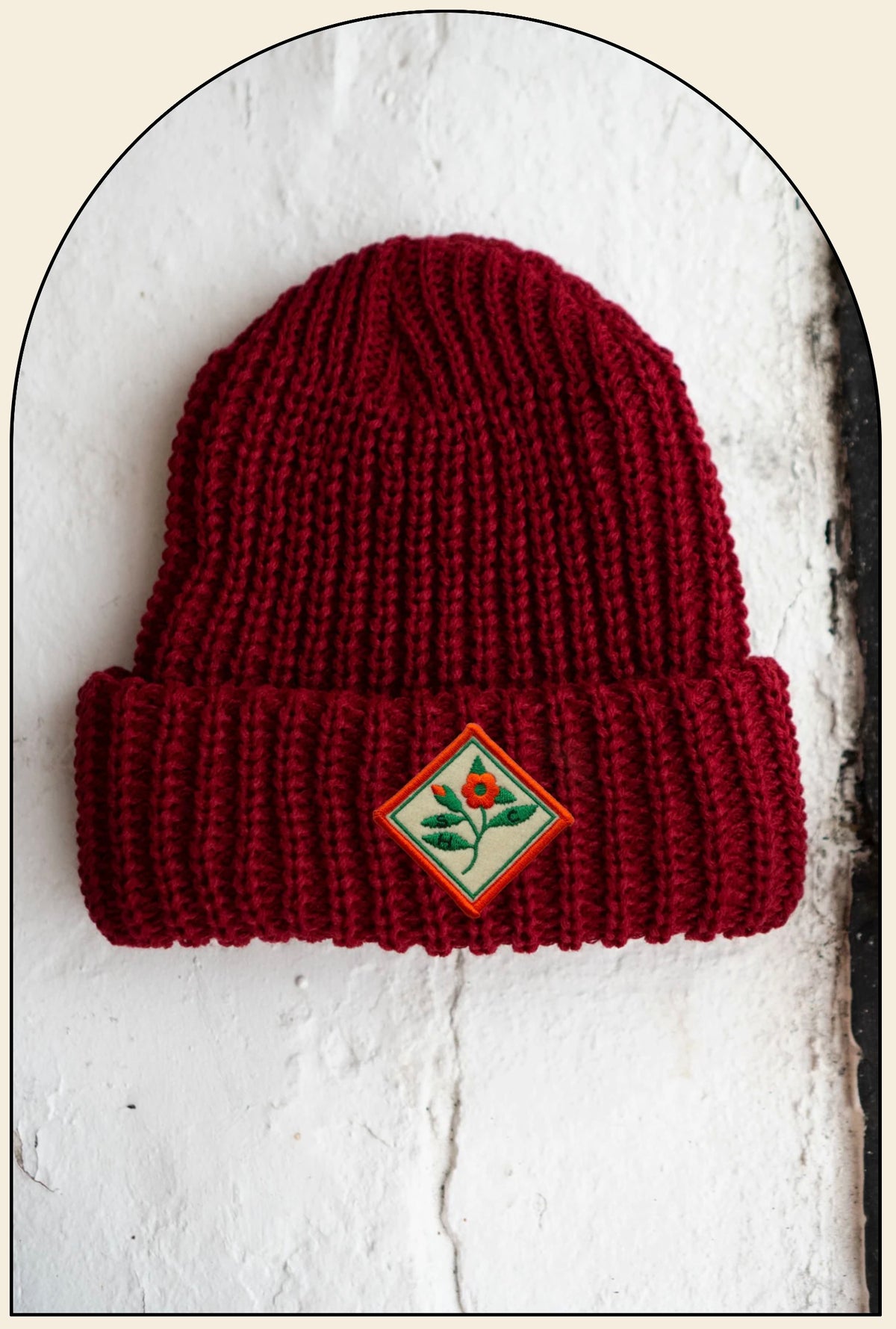 SHC Bloom Patched Chunky Beanie