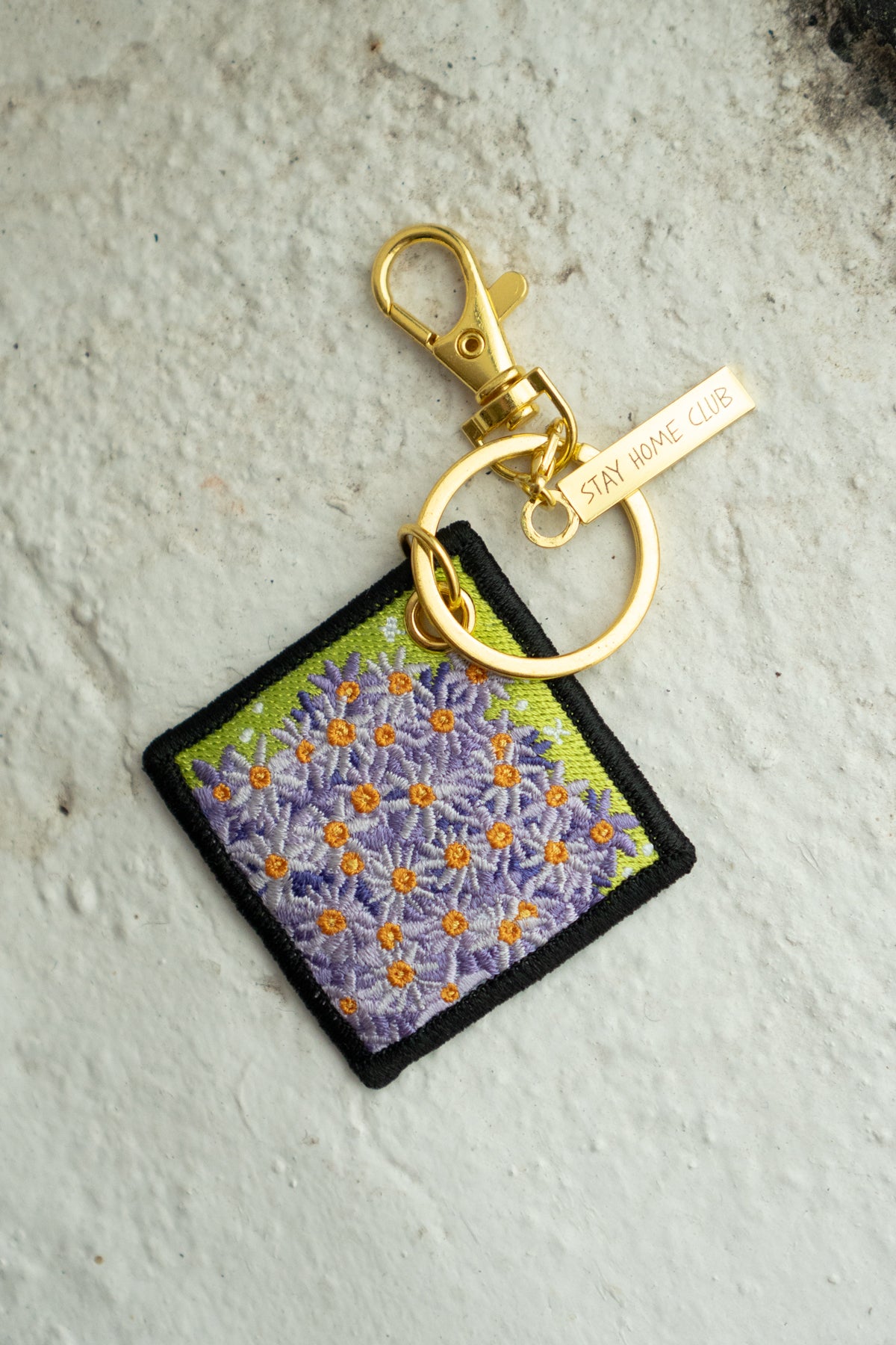 Aster - September Birth Flower Keychain