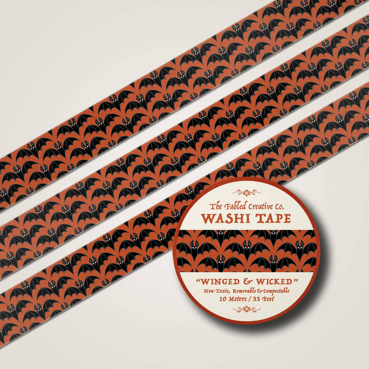 Winged & Wicked Washi Tape