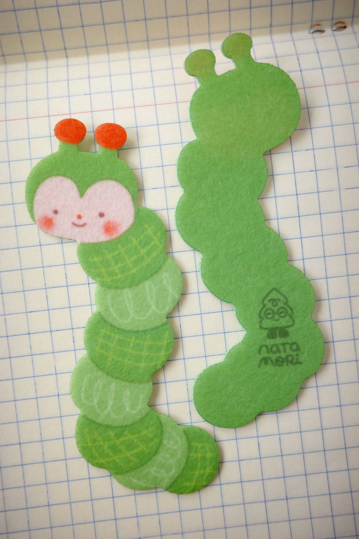 Caterpillar felt bookmark