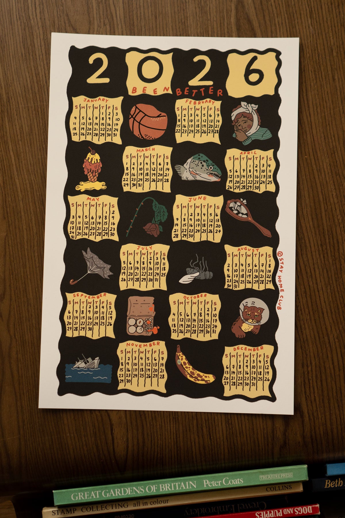 Been Better Icons - 2026 Calendar Print (English / French)