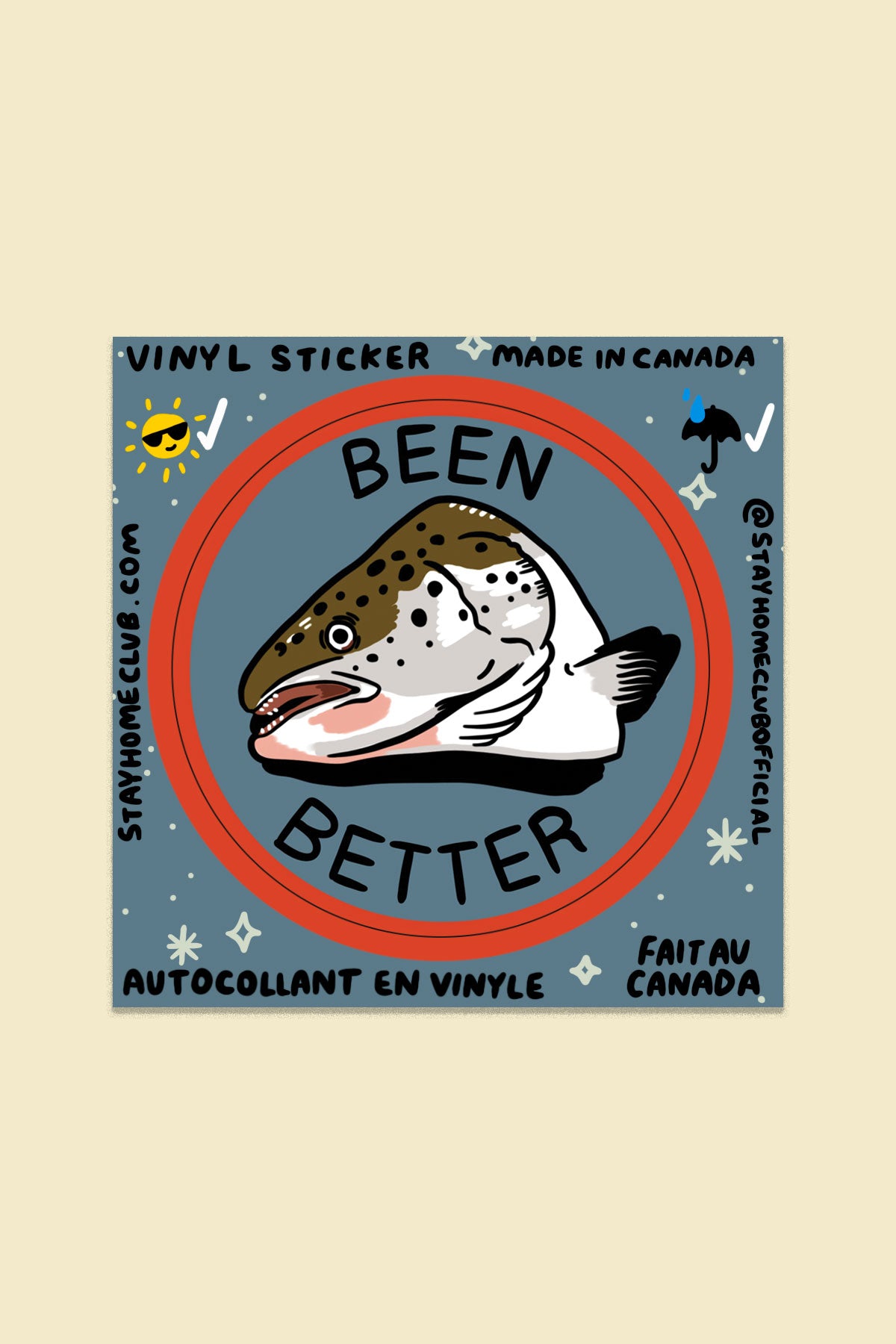 Been Better (Fish) Vinyl Sticker