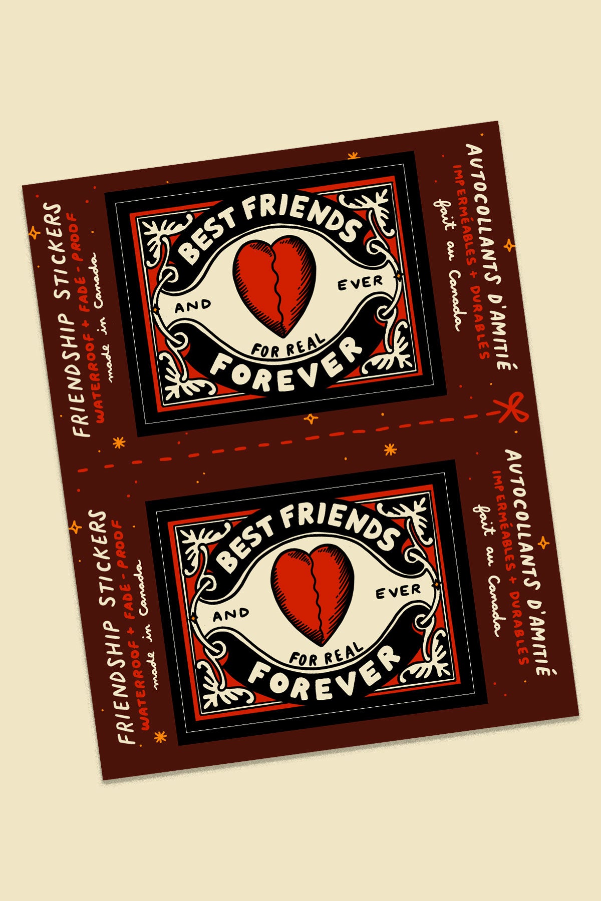 Best Friends Giftable Sticker Set