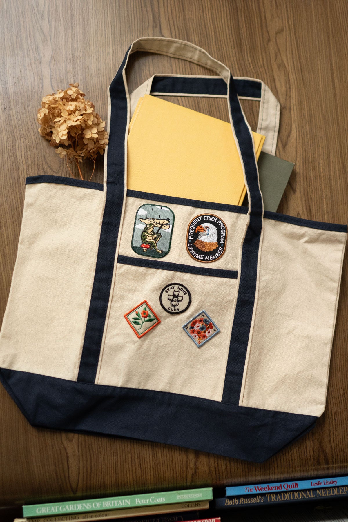 Two-Tone Biggie Tote - Pick-Your-Patch