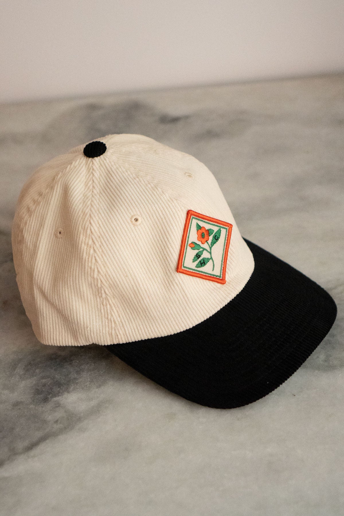 SHC Bloom Patched Corduroy Dad Hat
