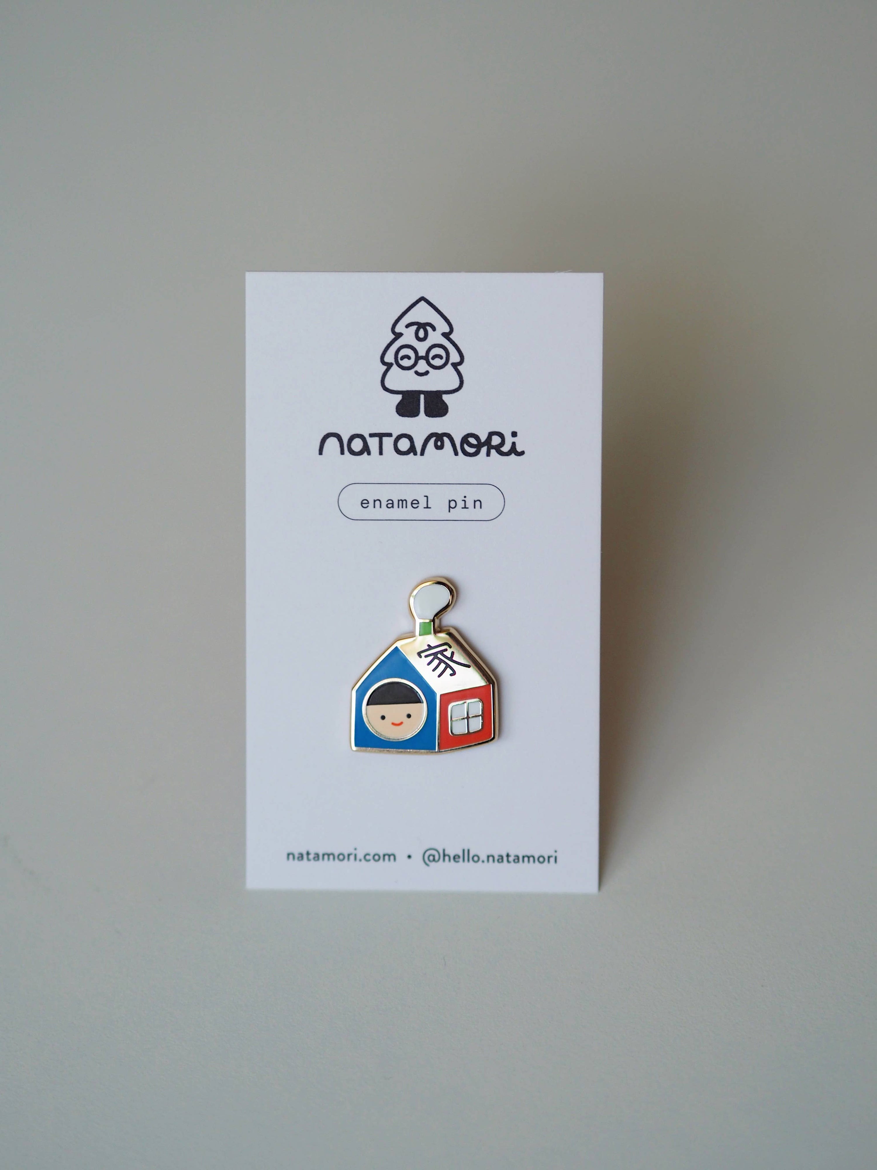 Natamori Home Enamel Pin