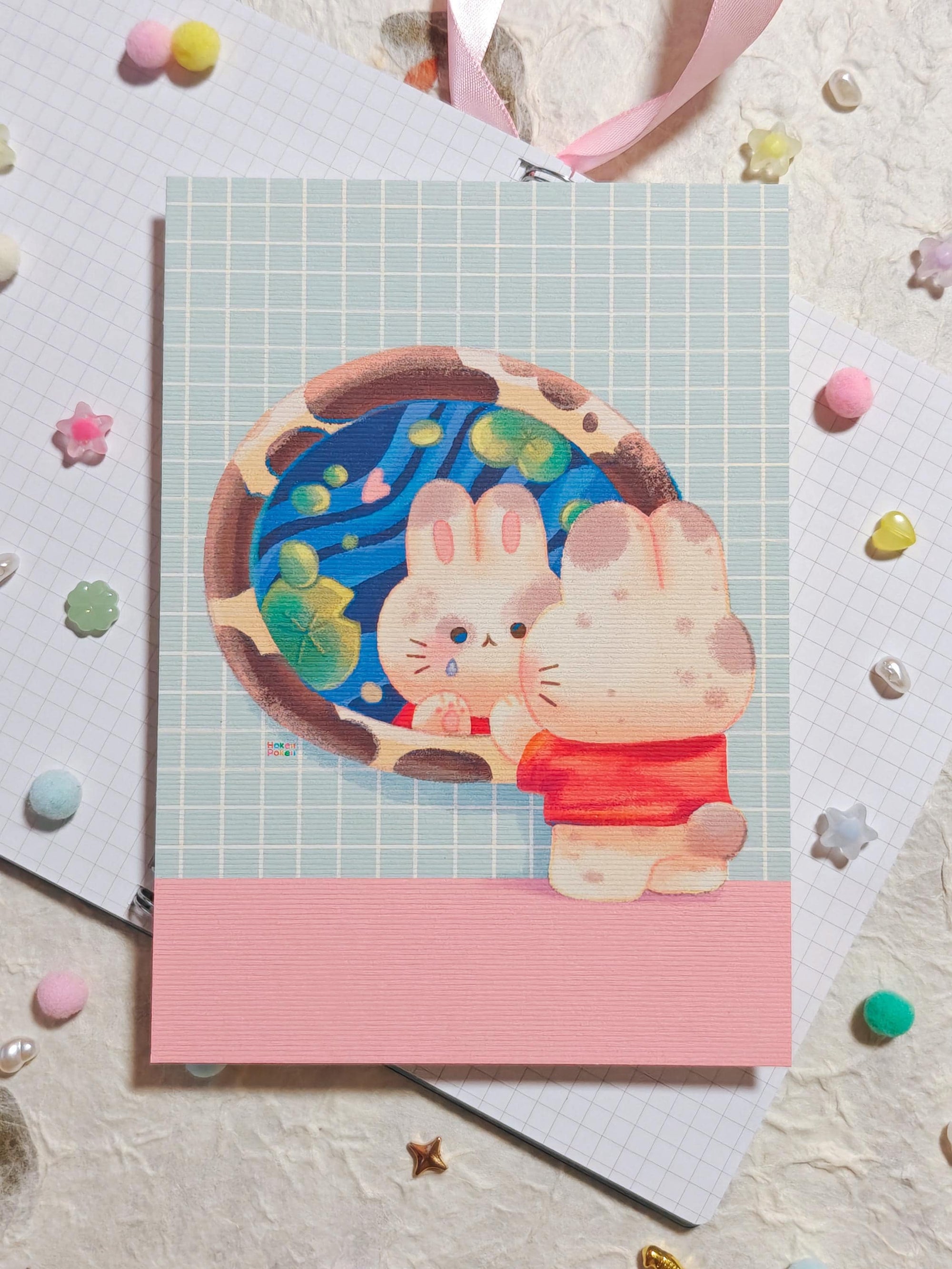 Sad Bunny Mini Art Print