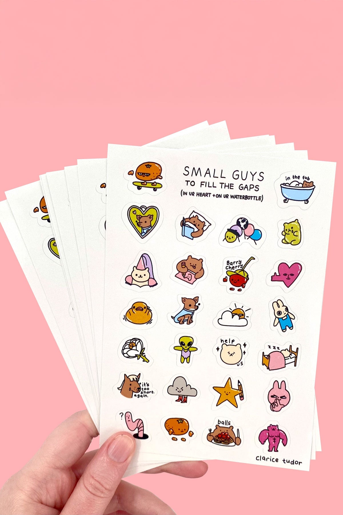 Clarice Tudor Small Guys - Sticker Sheet