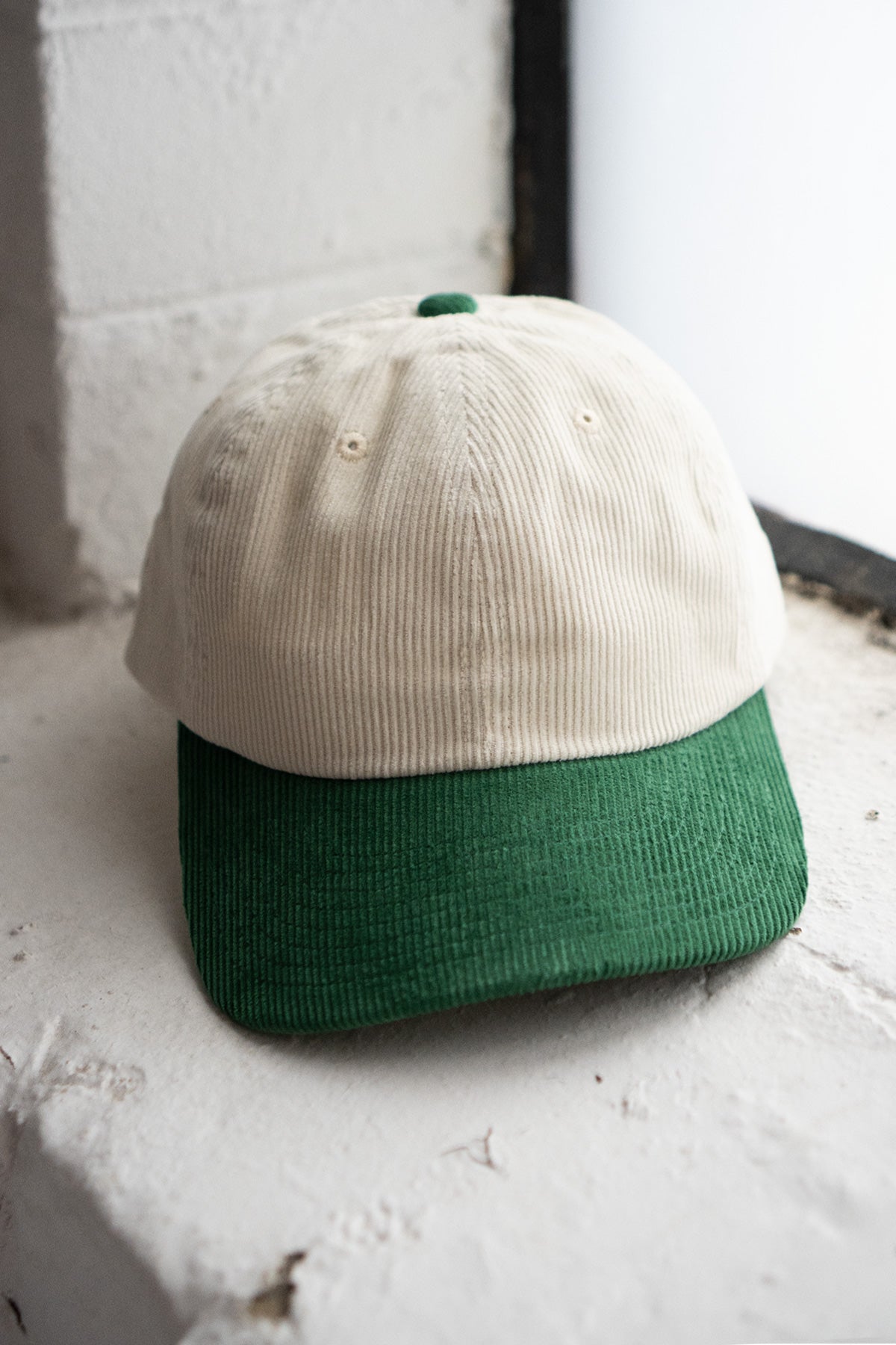 Patched Corduroy Hat - Pick Your Patch - Cream / Clover
