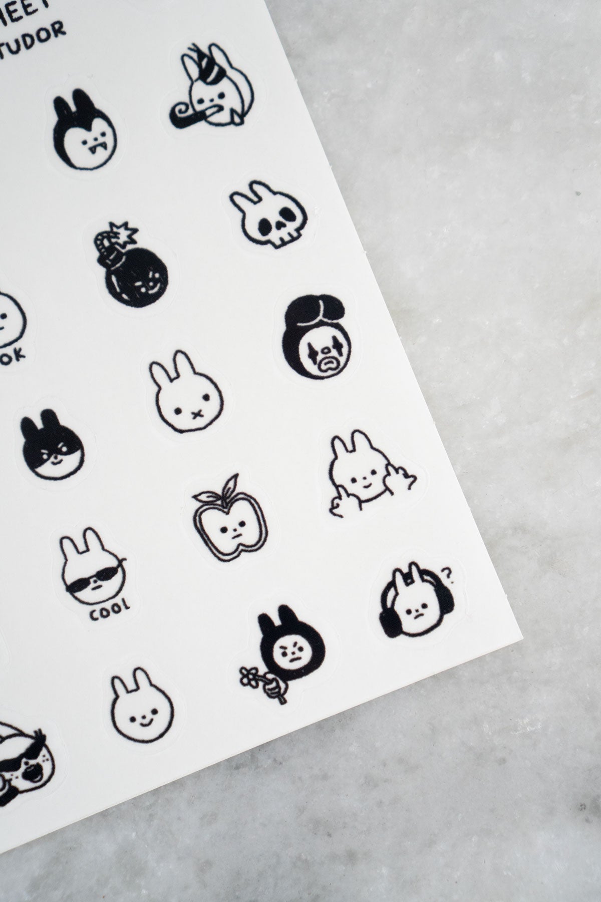 Clarice Tudor Bunnies - Clear Sticker Sheet