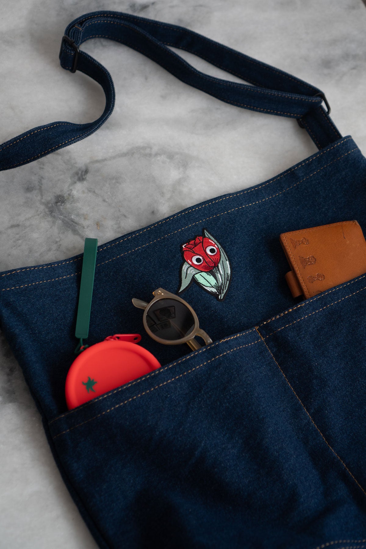 Denim Pocket Tote - Pick-Your-Patch